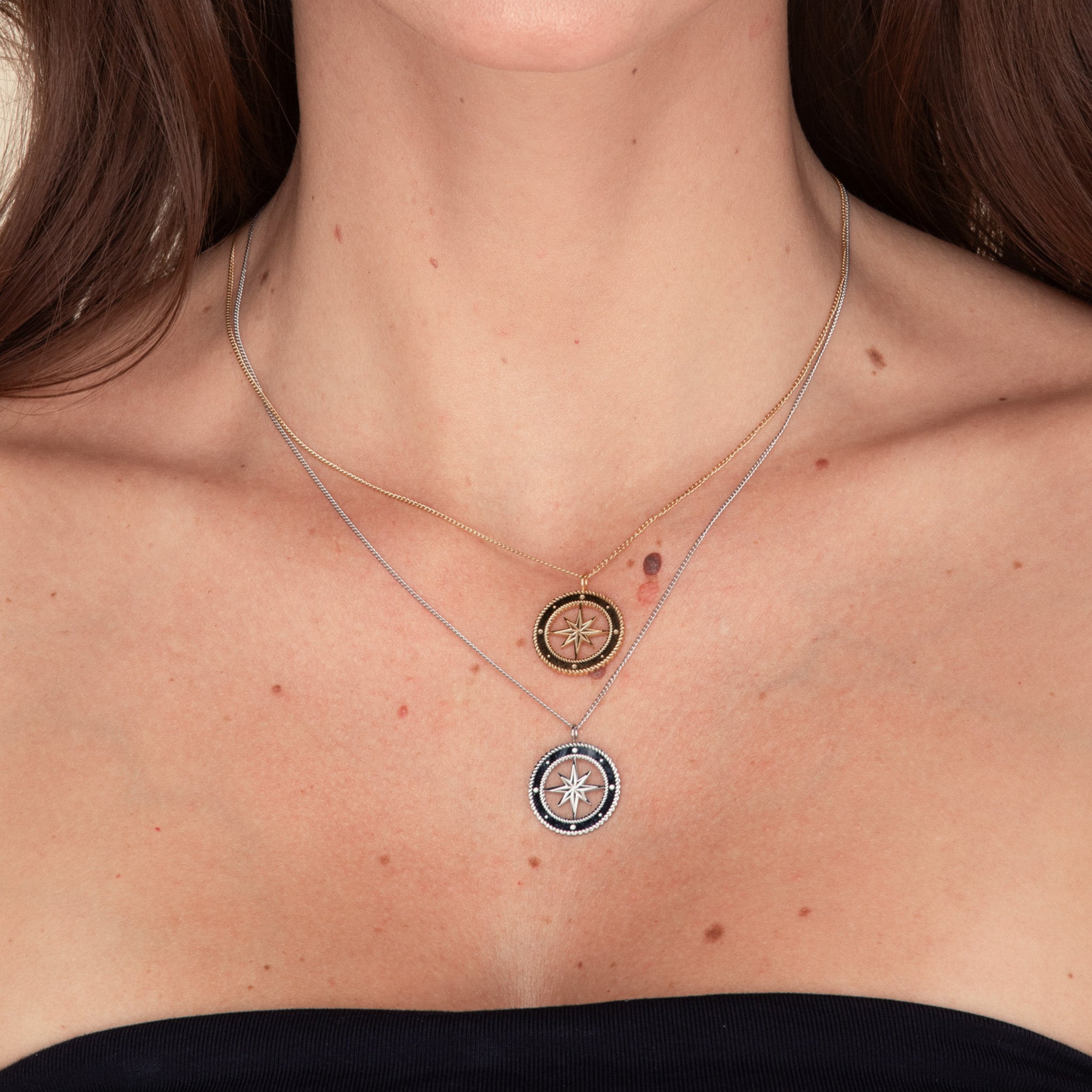 North Star Compass Necklace
