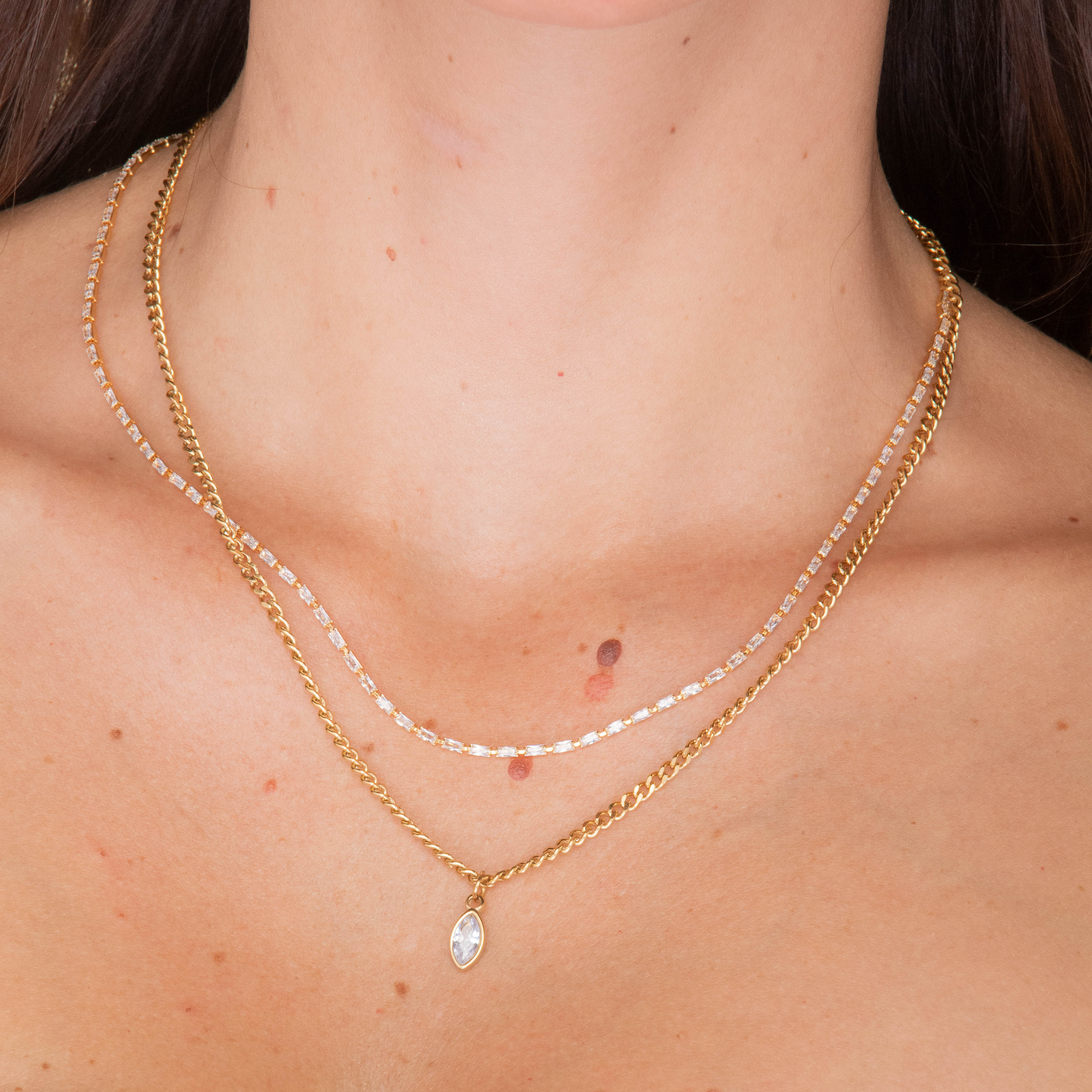 Baguette Tennis Necklace