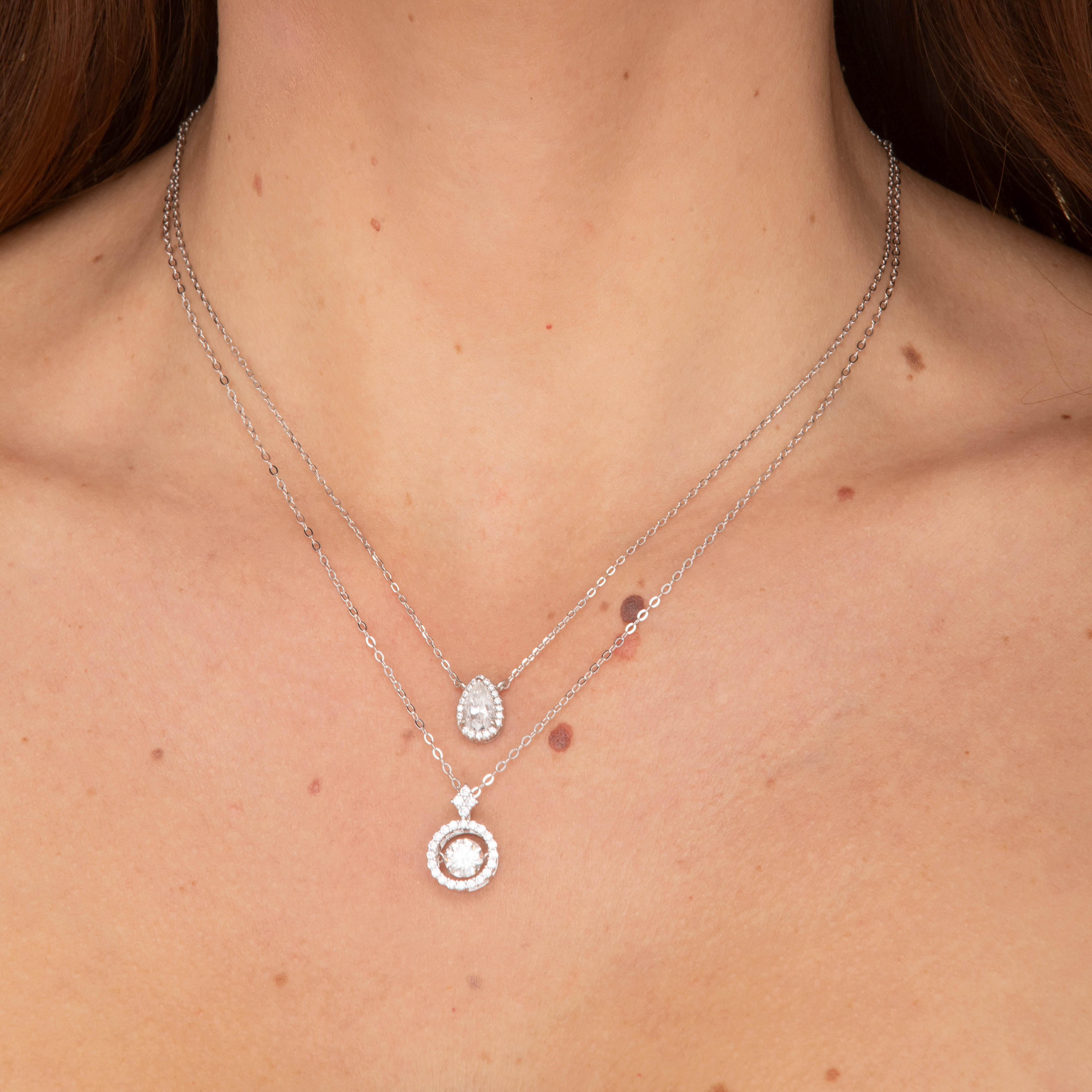 Teardrop Solitaire Moissanite Necklace 1 Carat