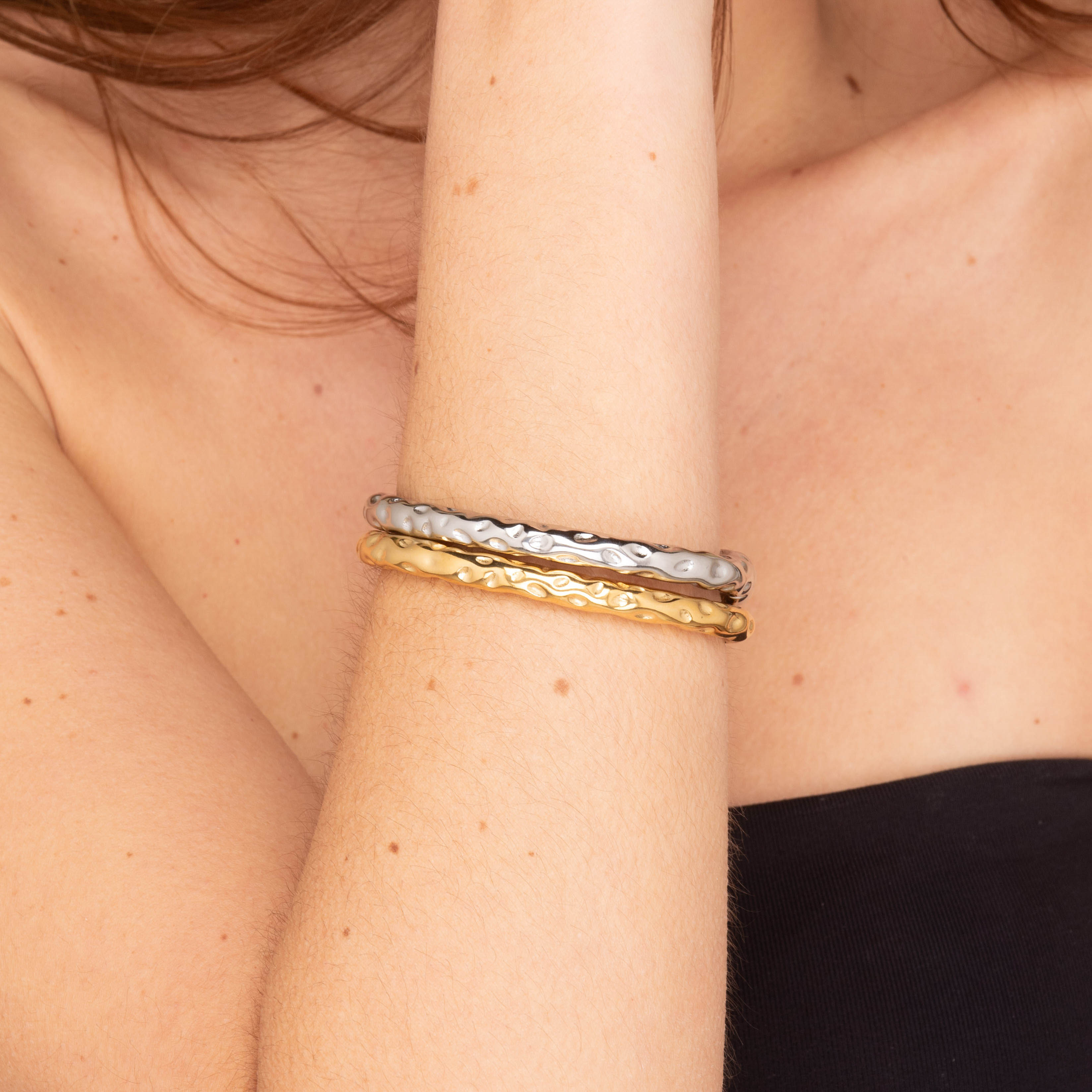 Statement Molten Cuff Bangle