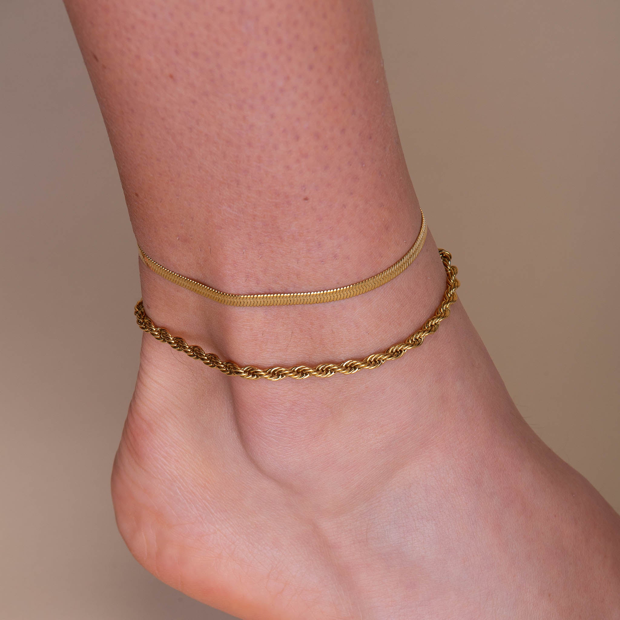 Herringbone Chain Anklet