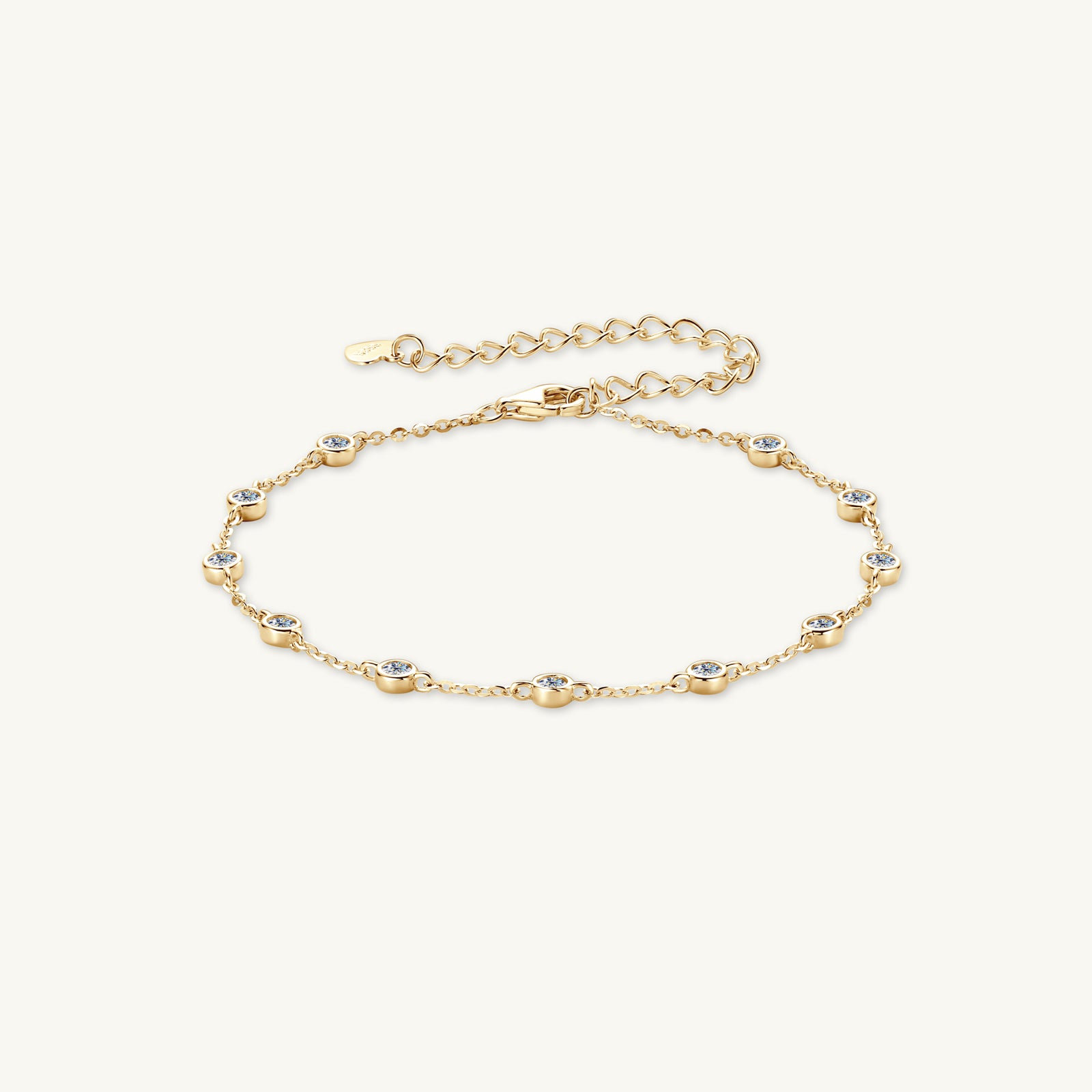 Satellite Moissanite Chain Bracelet