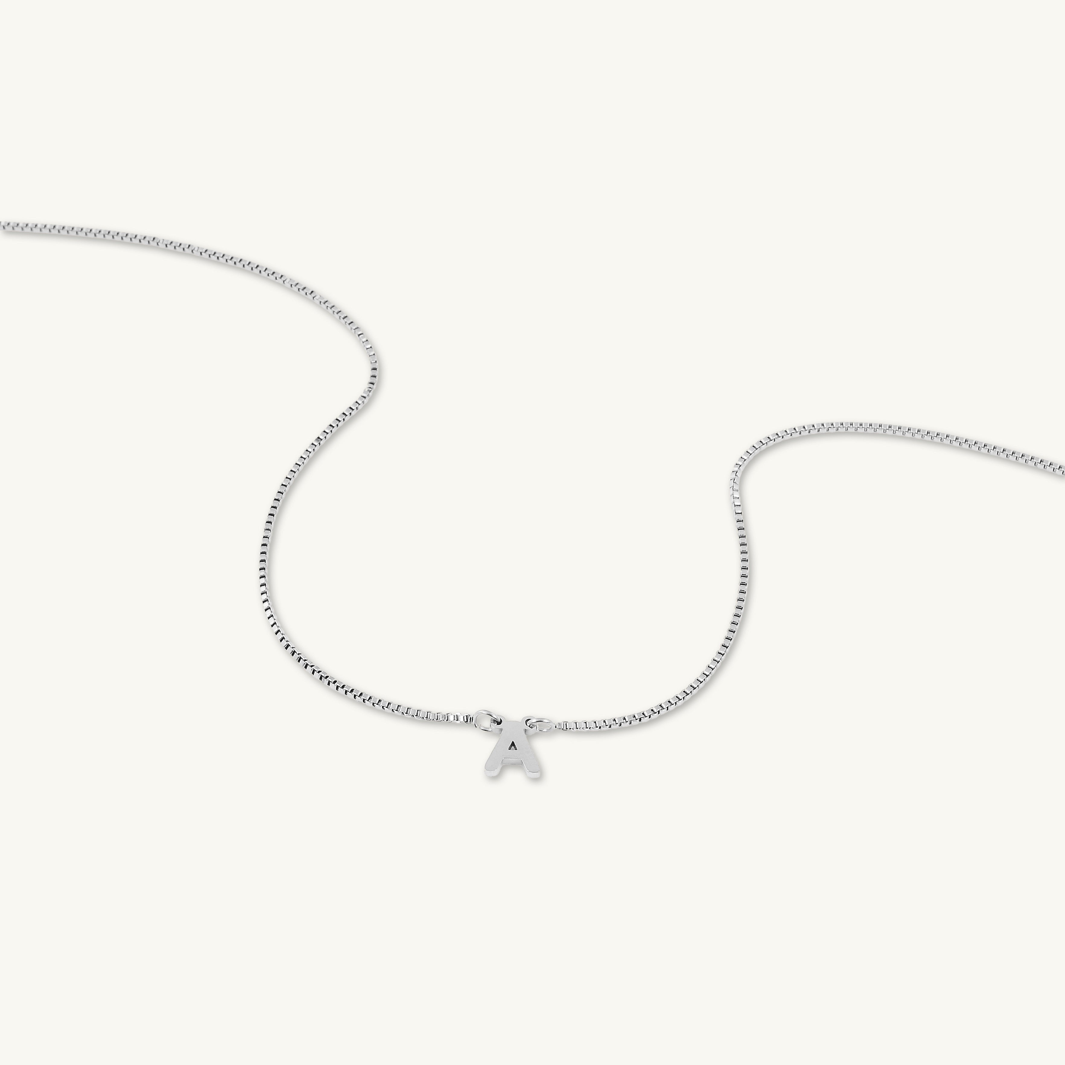 The Original Initial Letter Box Chain Necklace