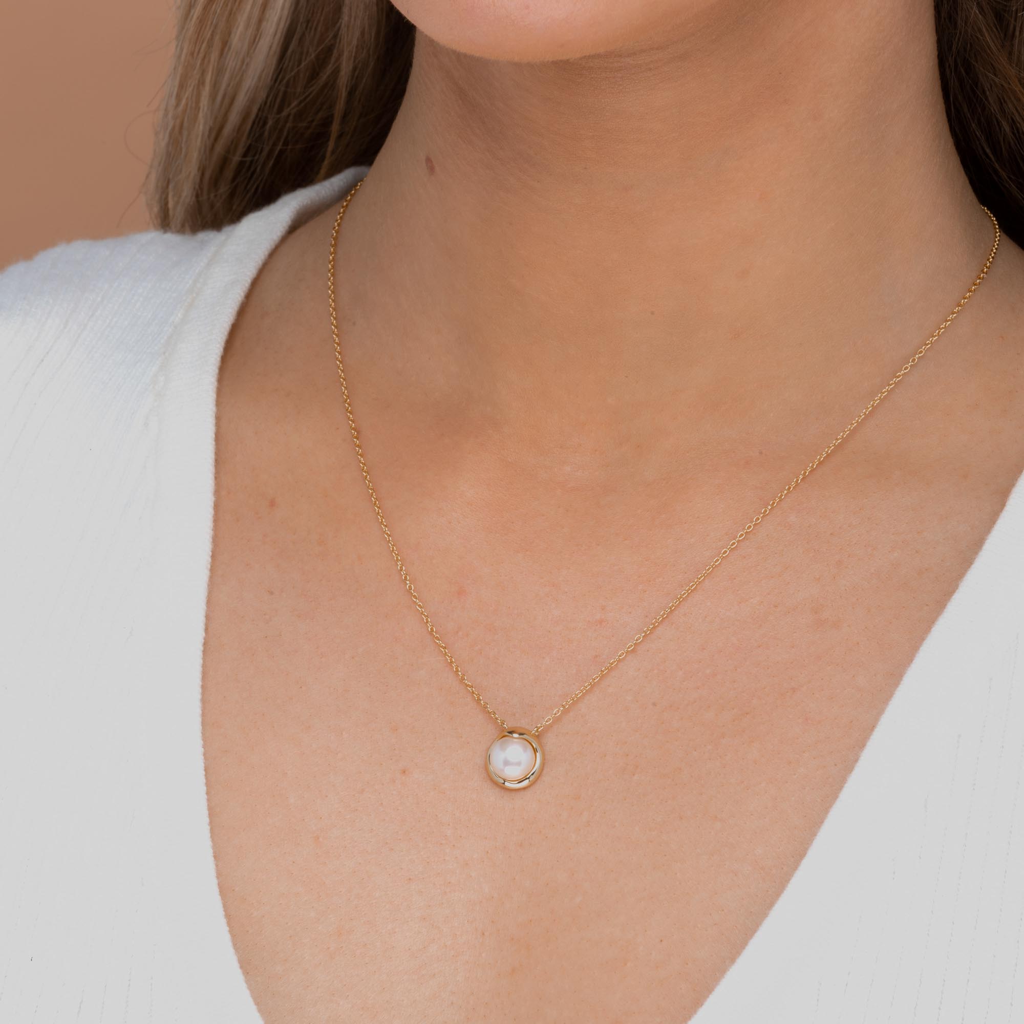 Mabe Pearl Chain Necklace