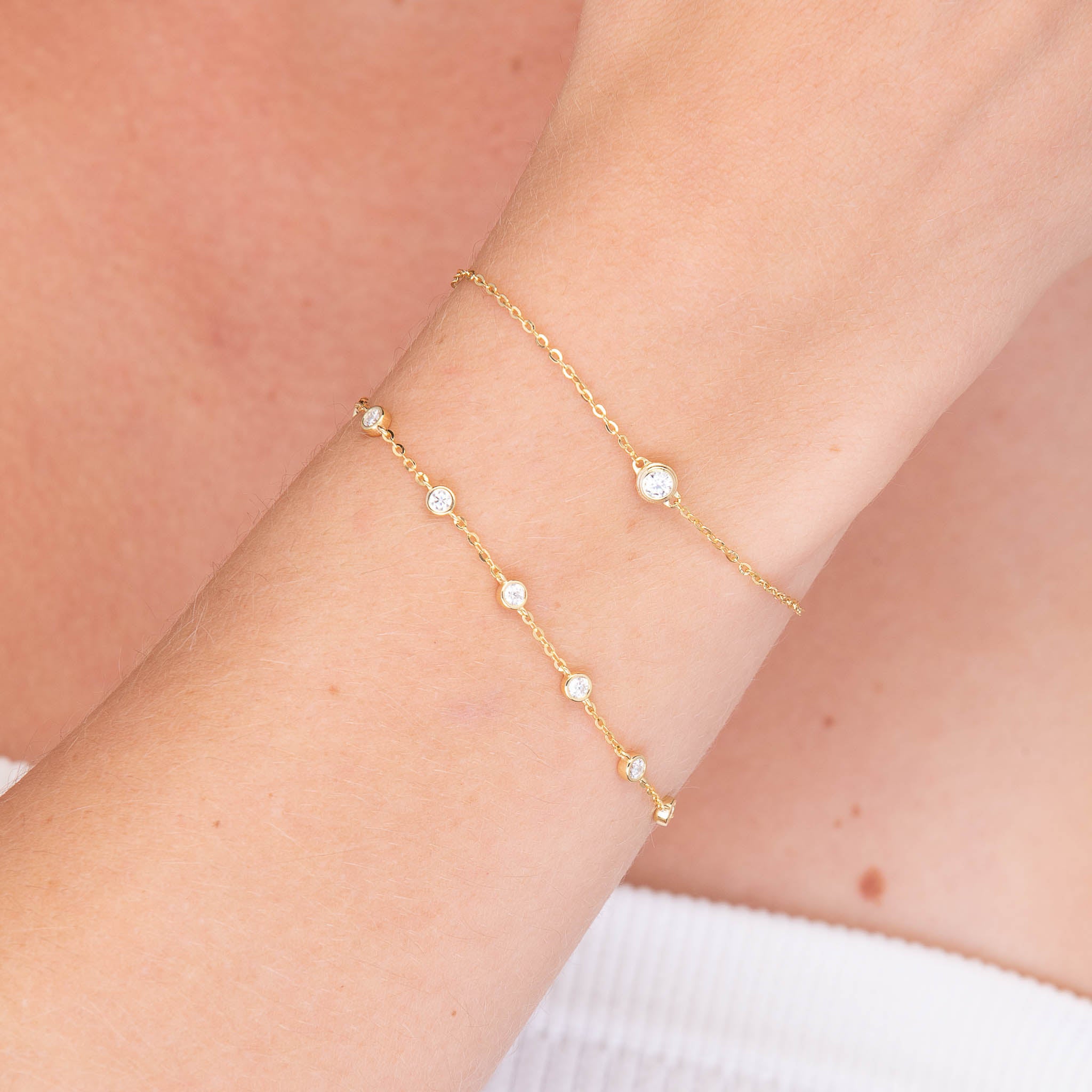 Classic Moissanite Chain Bracelet