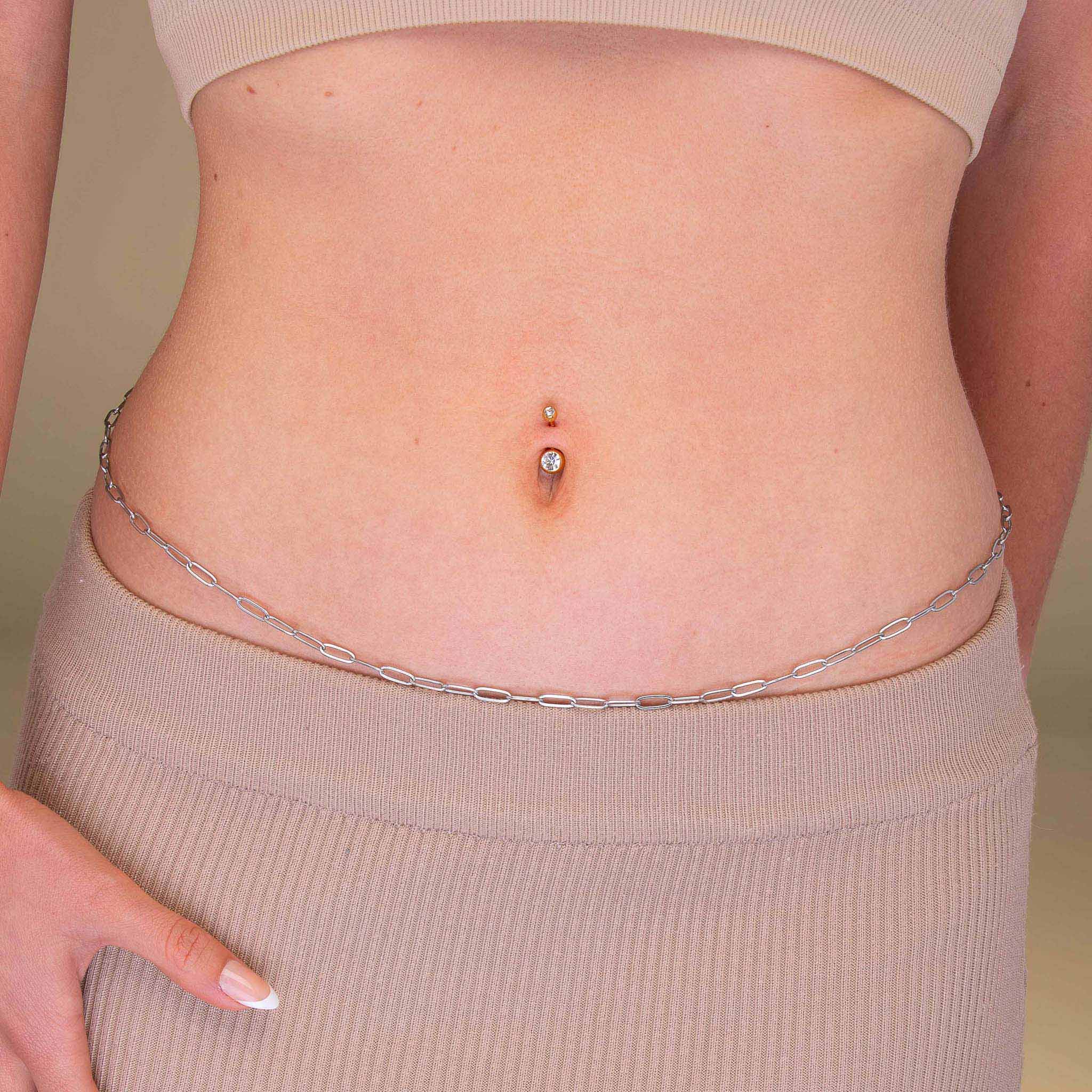 Double Bezel Titanium Belly Ring