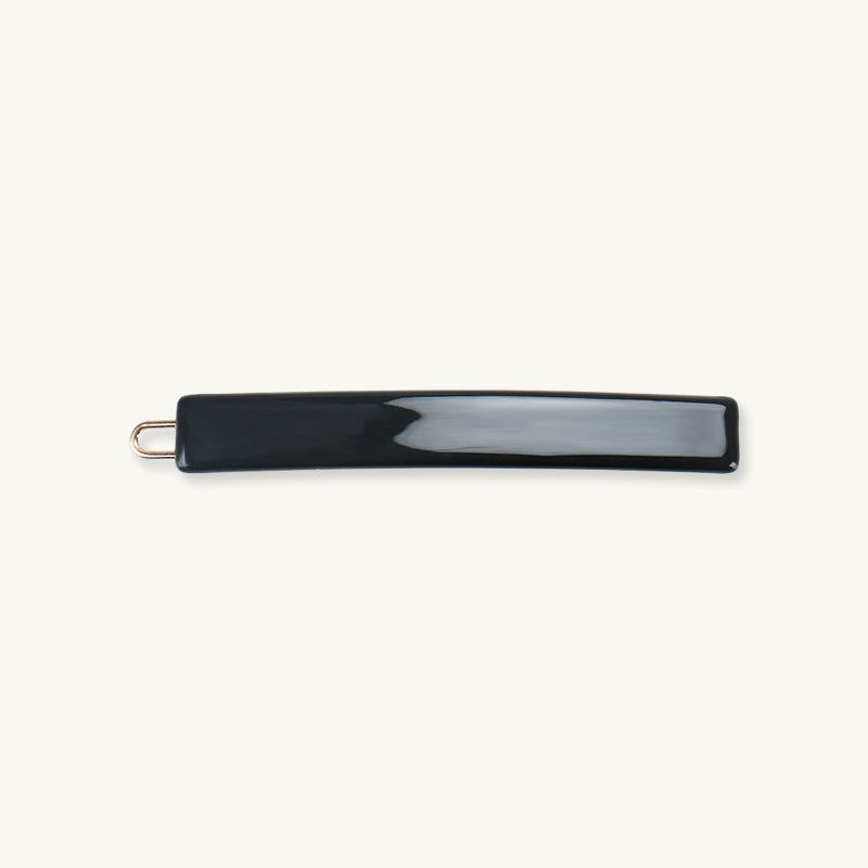 Black Bar French Small Hair Clip