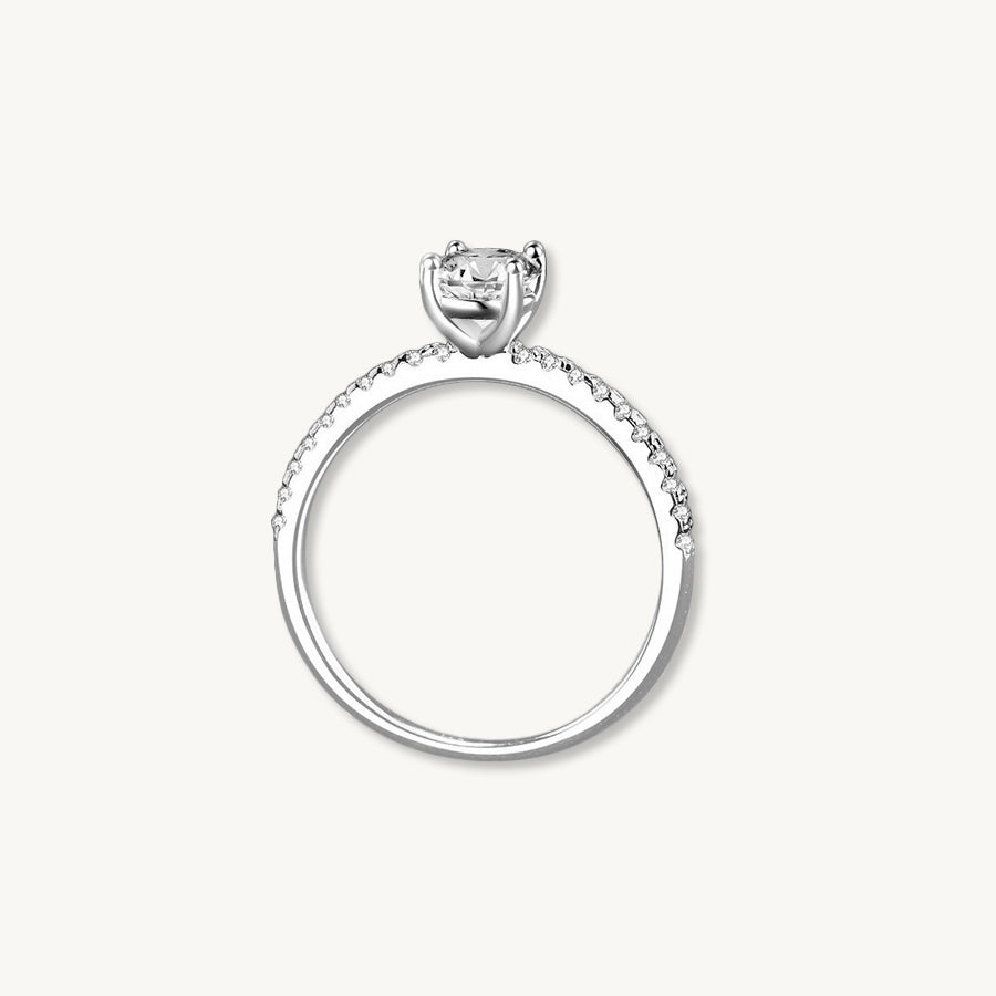 1 Carat The Angelina Moissanite Diamond Engagement Ring