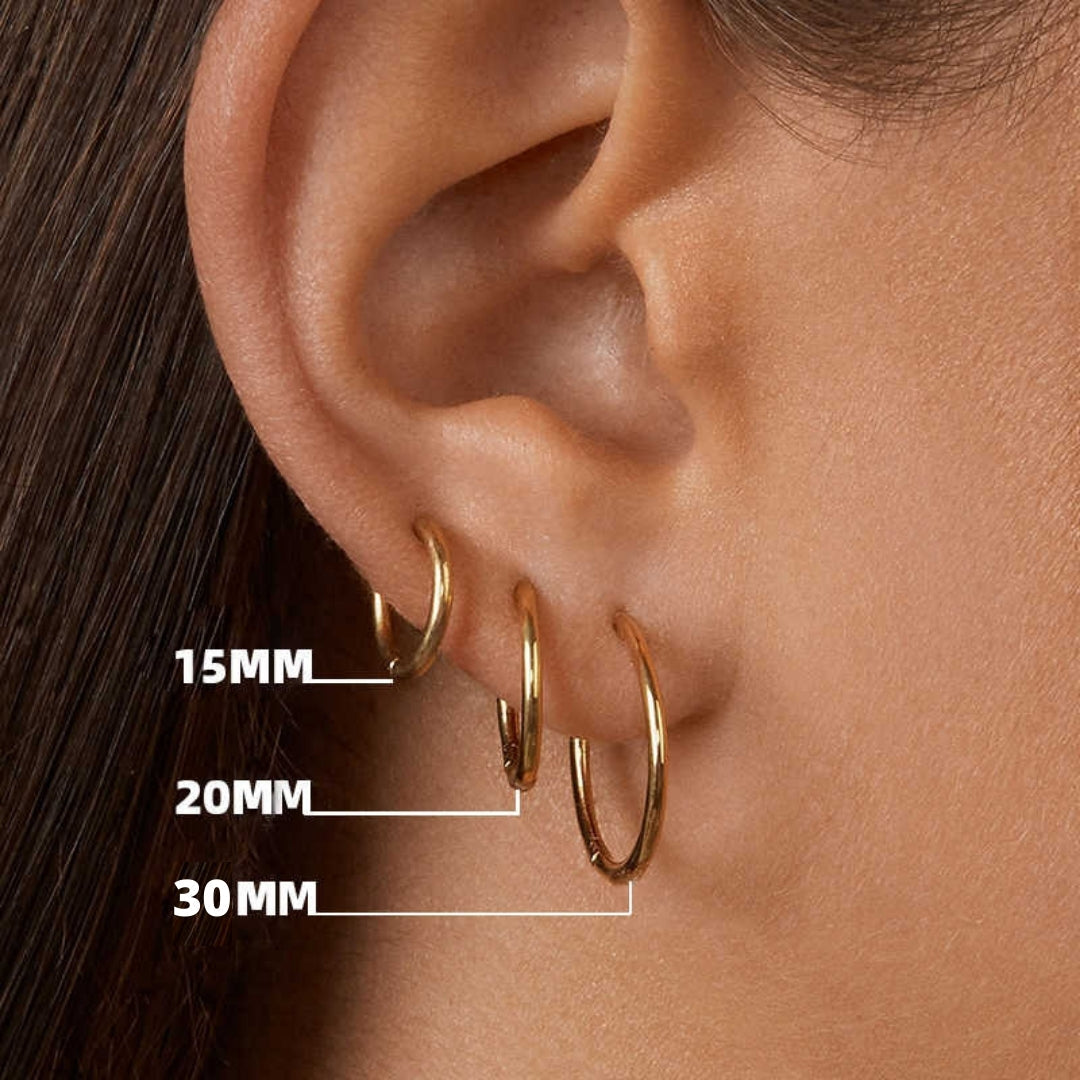 Thin Basic Medium Hoops