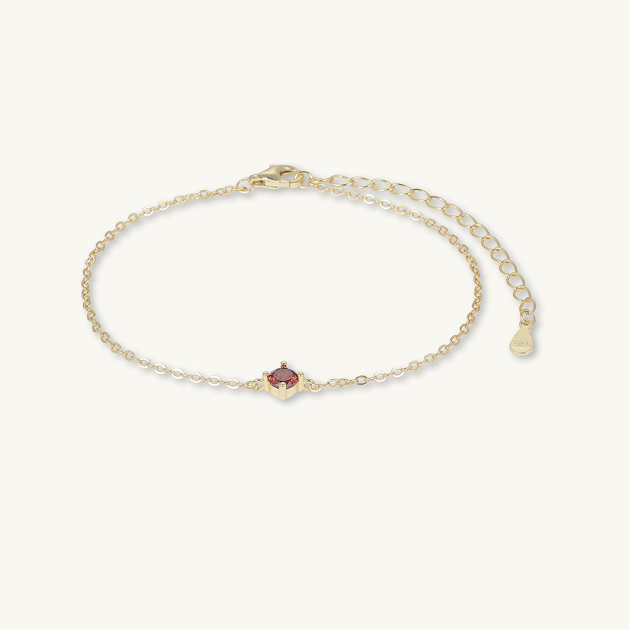 Classic Birthstone Bracelet January