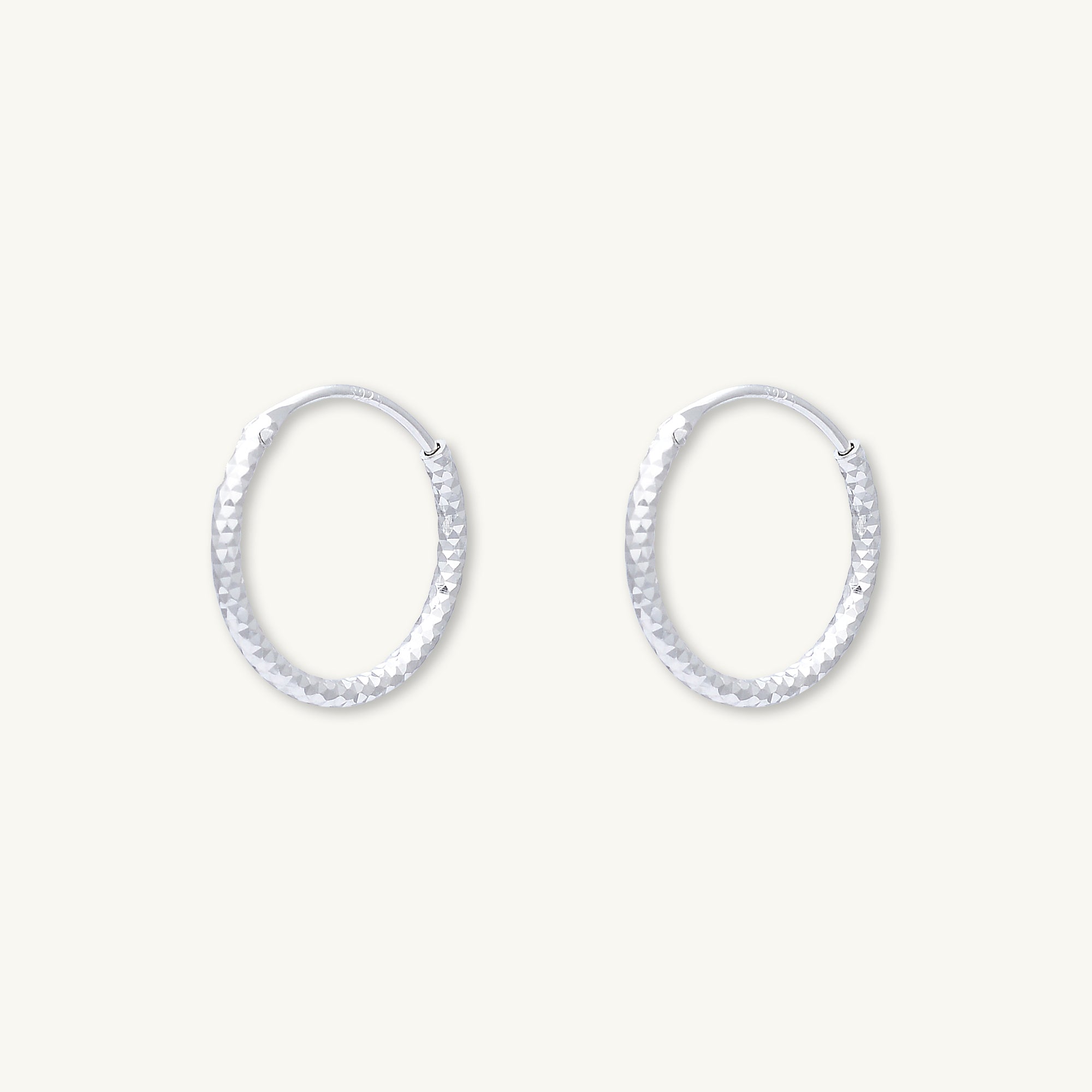 Edged Hoop Earrings