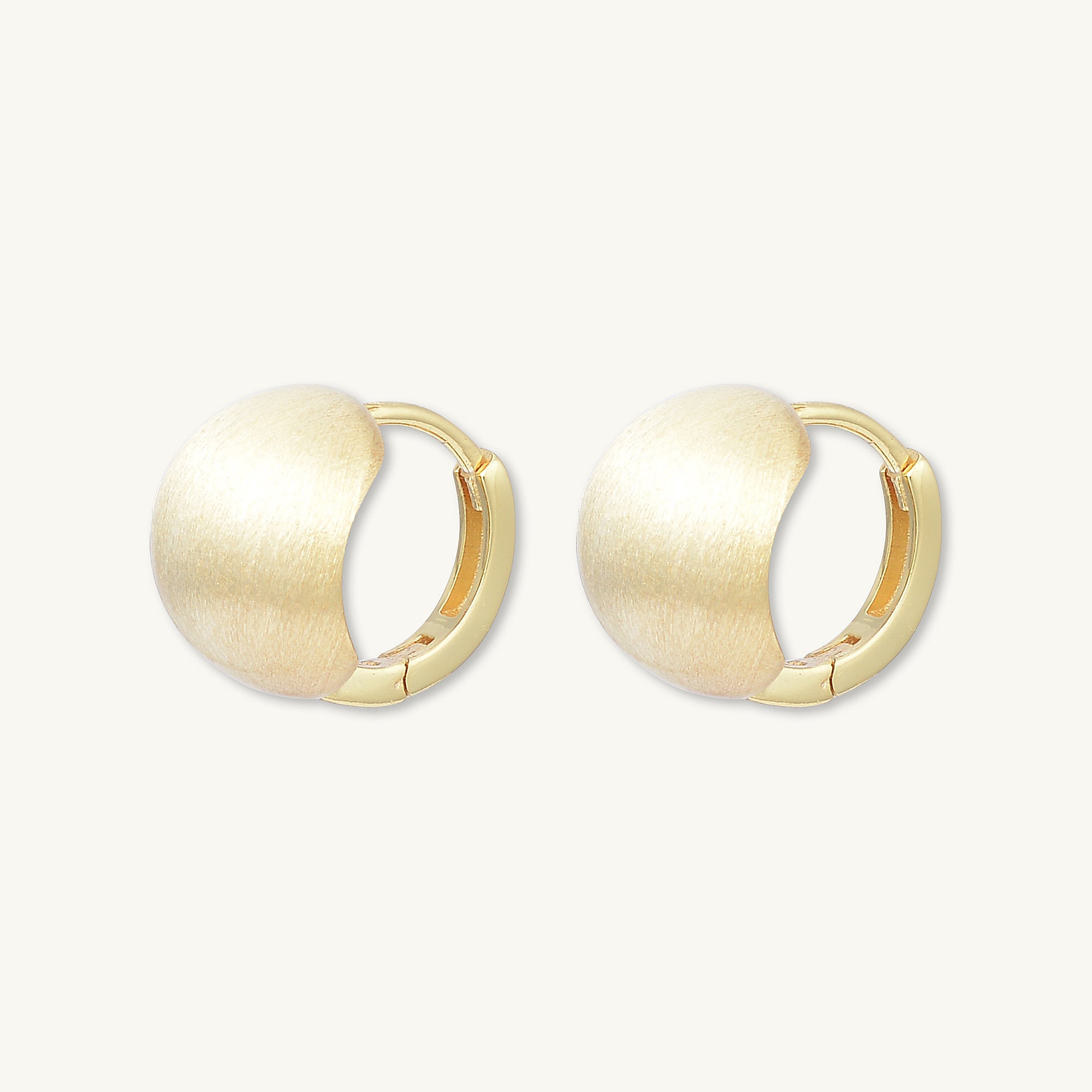 Statement Circle Huggie Hoop Earrings