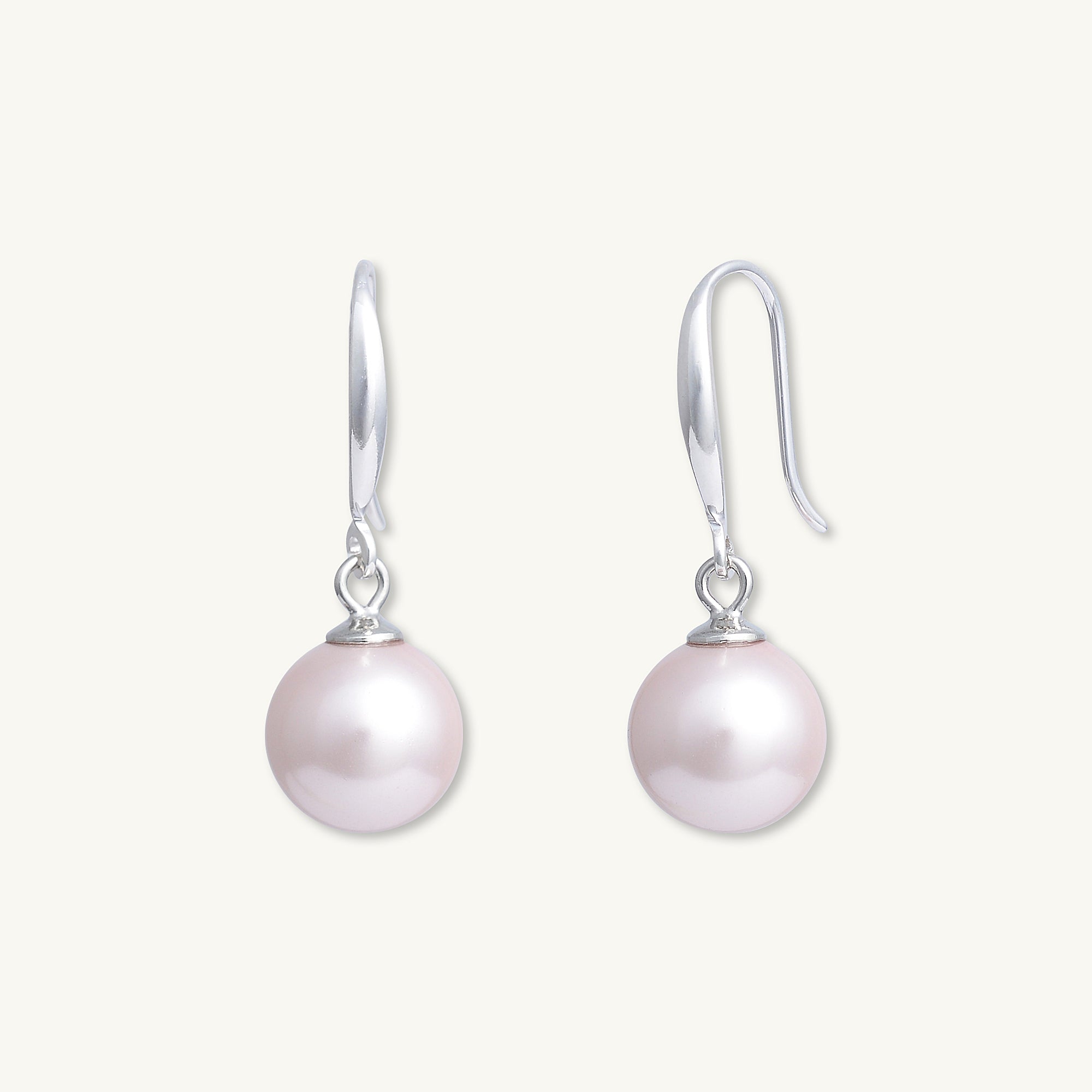 Pink Freshwater Pearl Drop Earrings