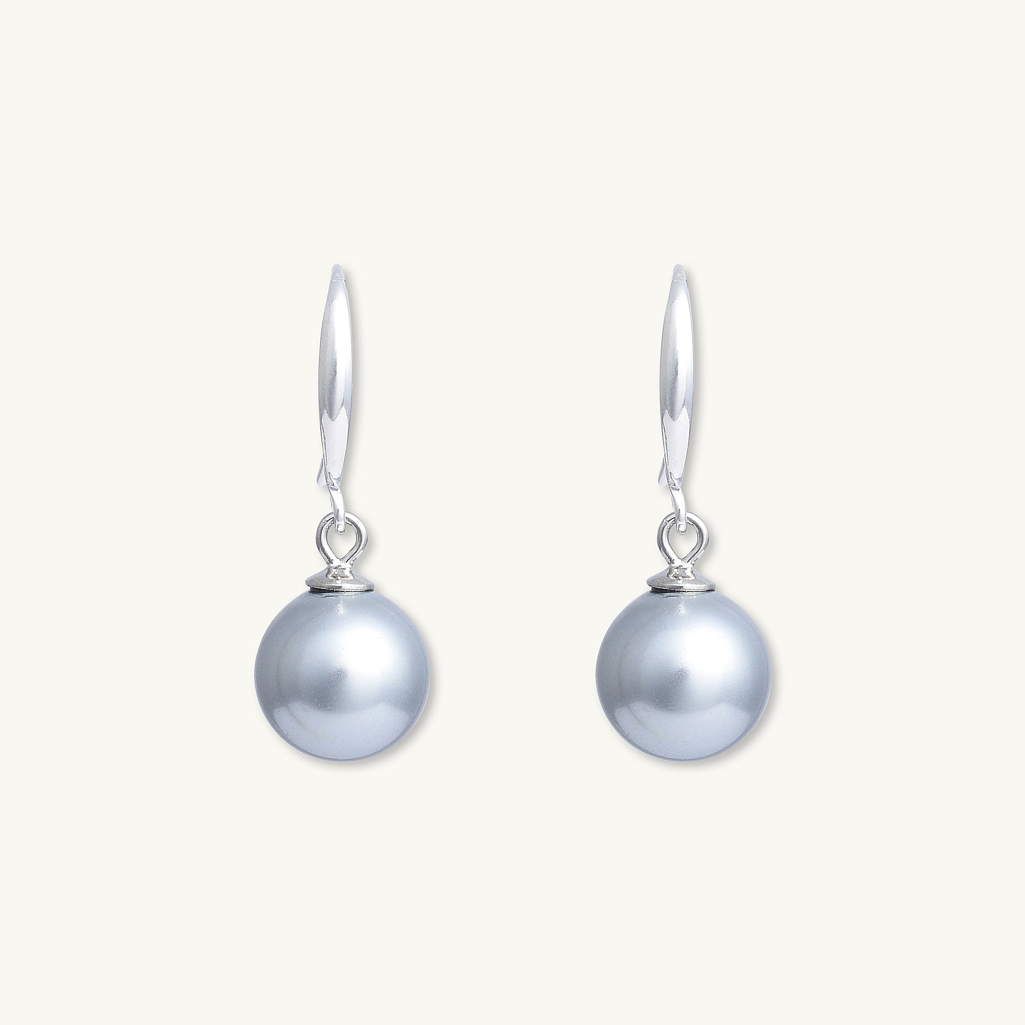 Silver Freshwater Pearl Drop Earrings