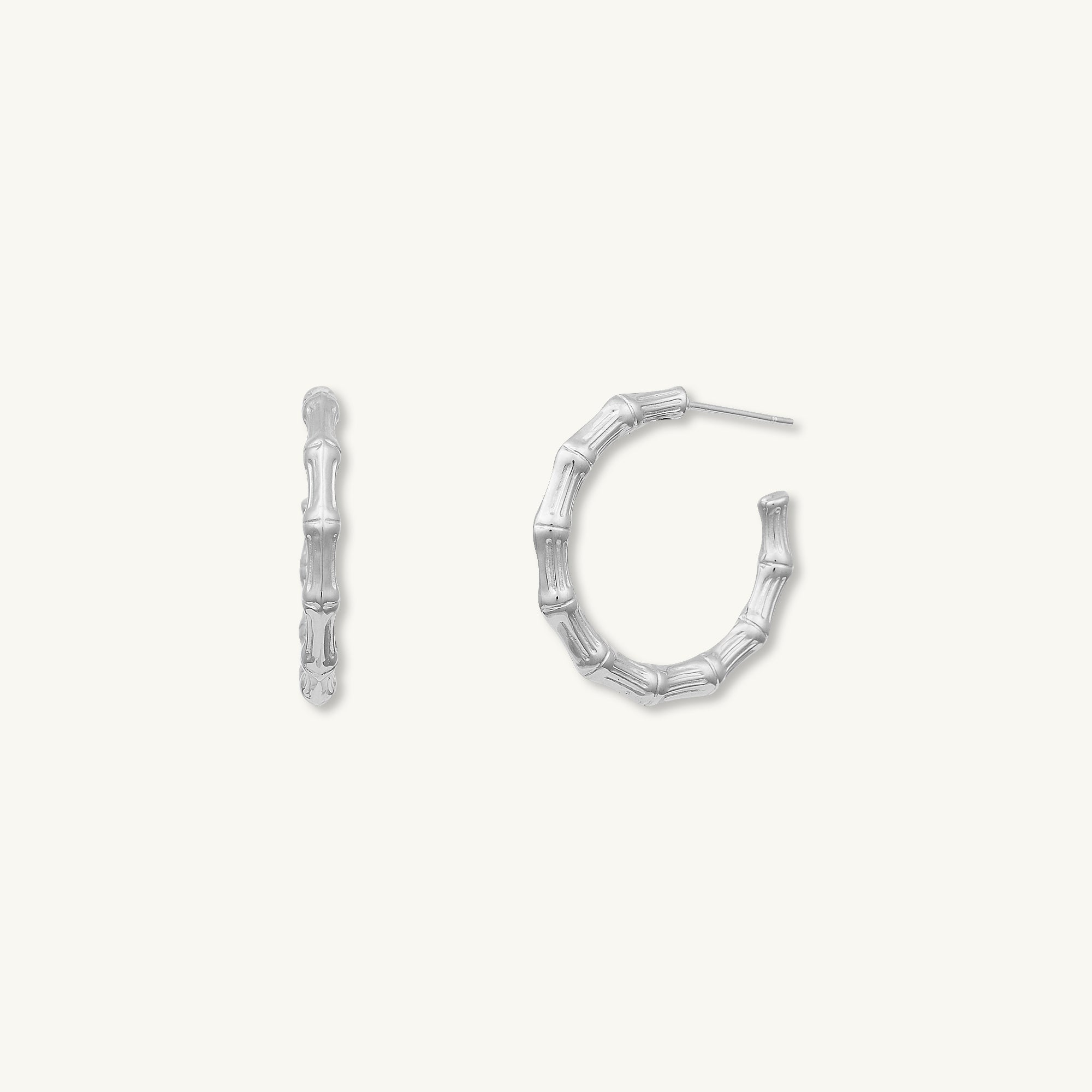 Amara Statement C Hoop Earrings