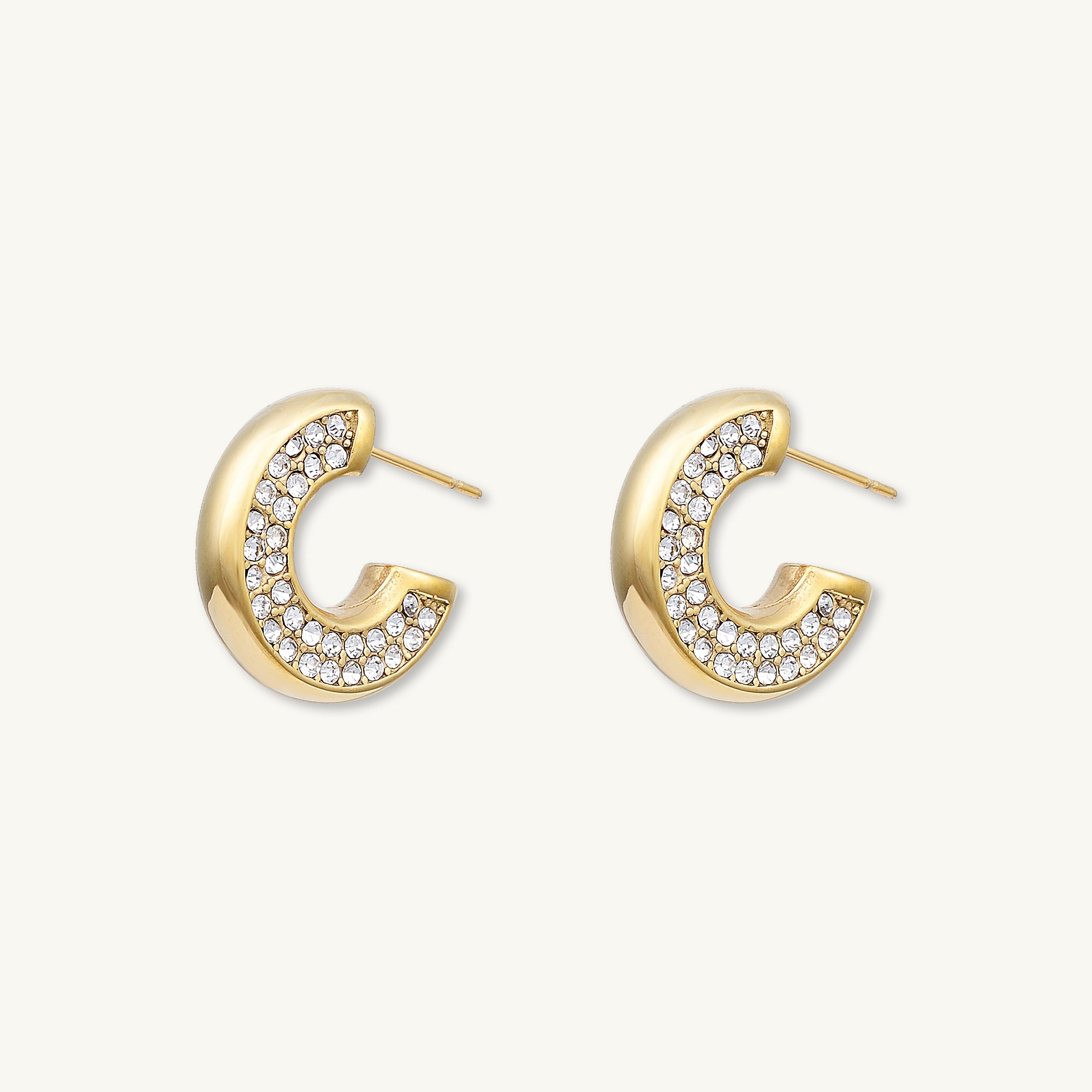 Isabelle Zirconia Huggie Earrings