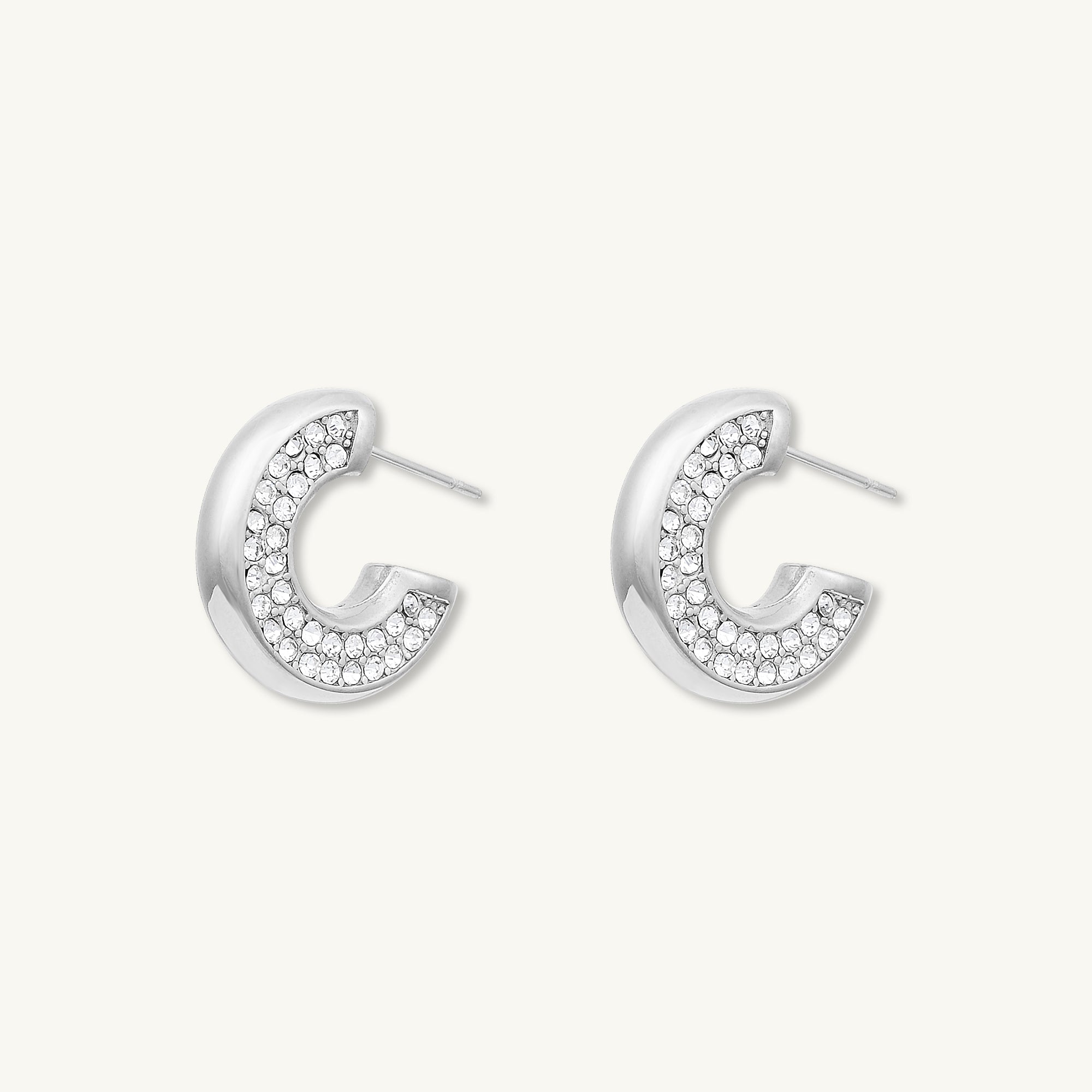 Isabelle Zirconia Huggie Earrings