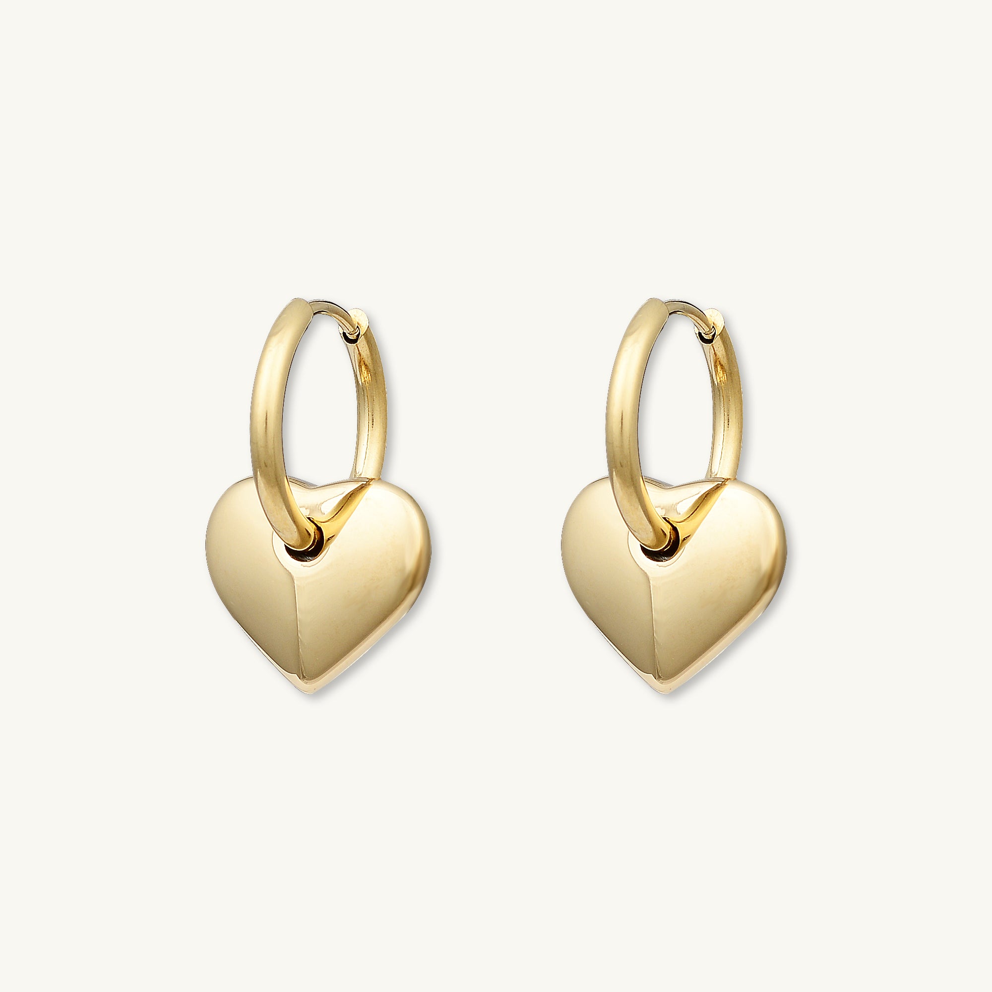 Avery Heart Hoop Earrings