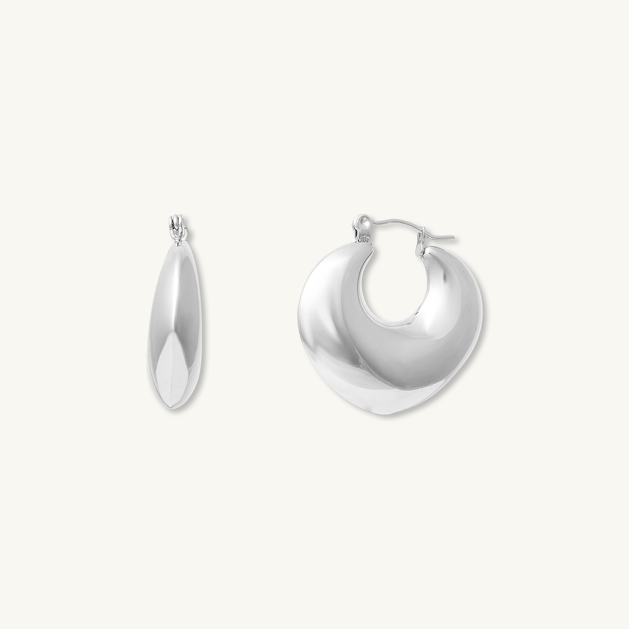 Marina Dome Hoop Earrings