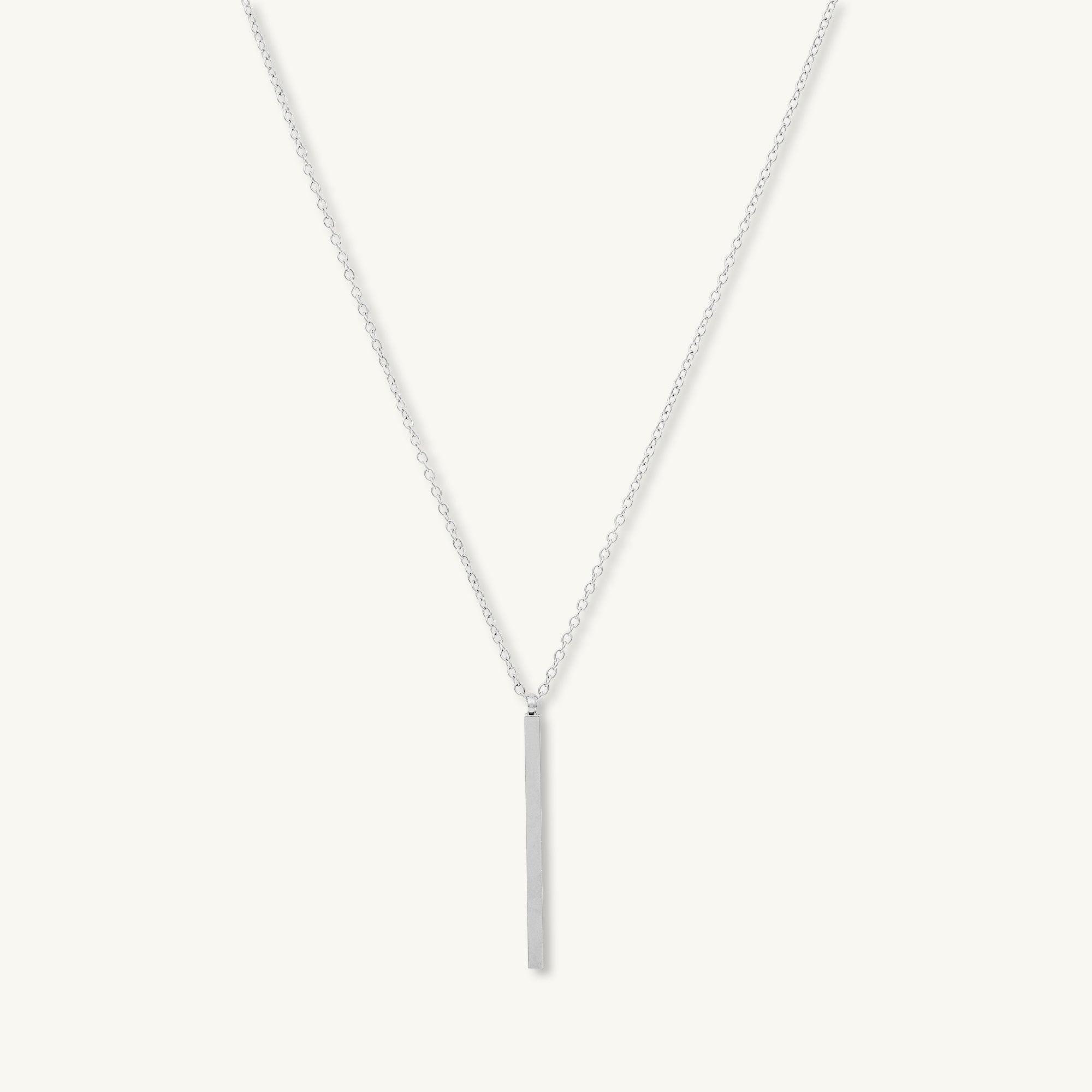 Thin Bar Drop Necklace