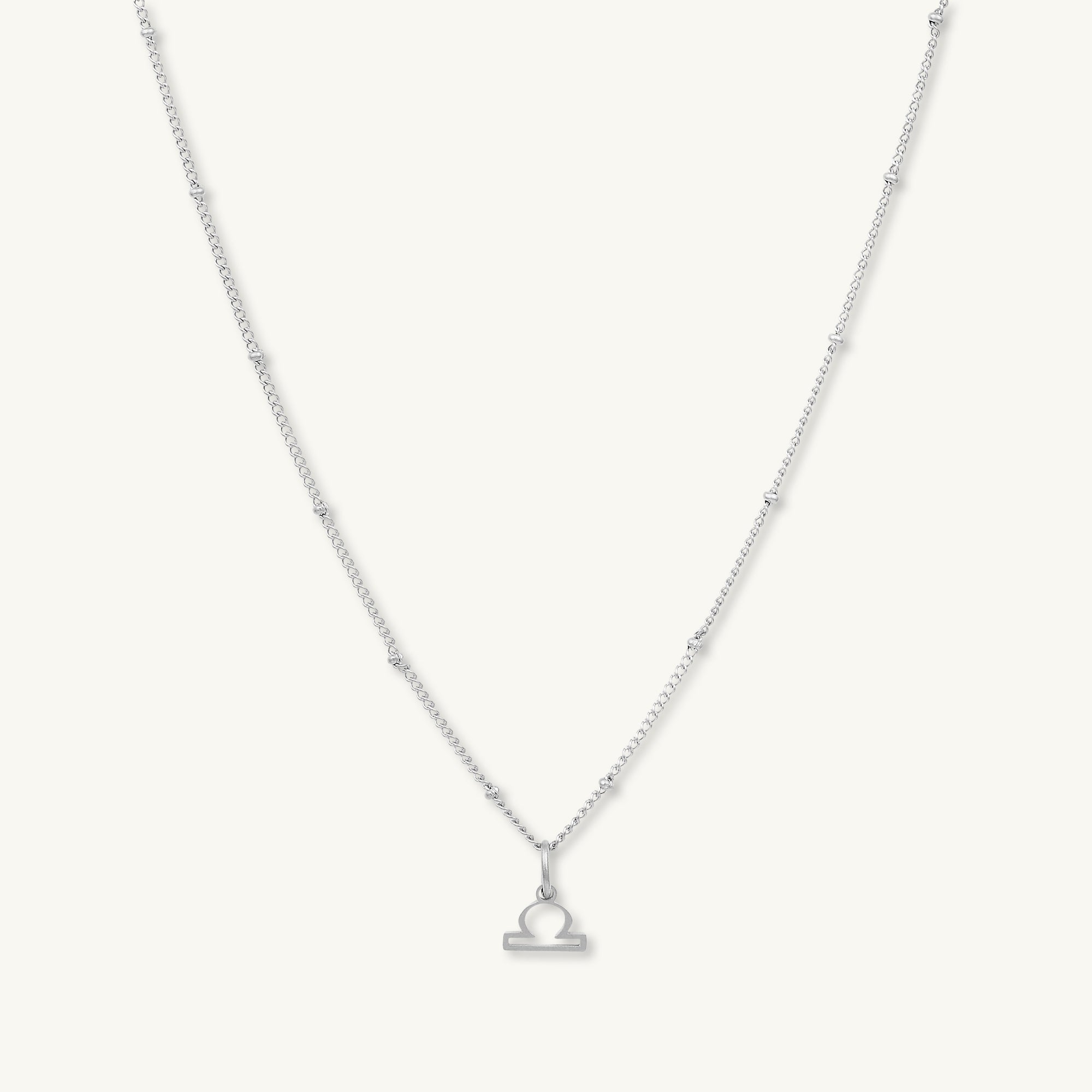 Libra Pendant Zodiac Star Sign Necklace