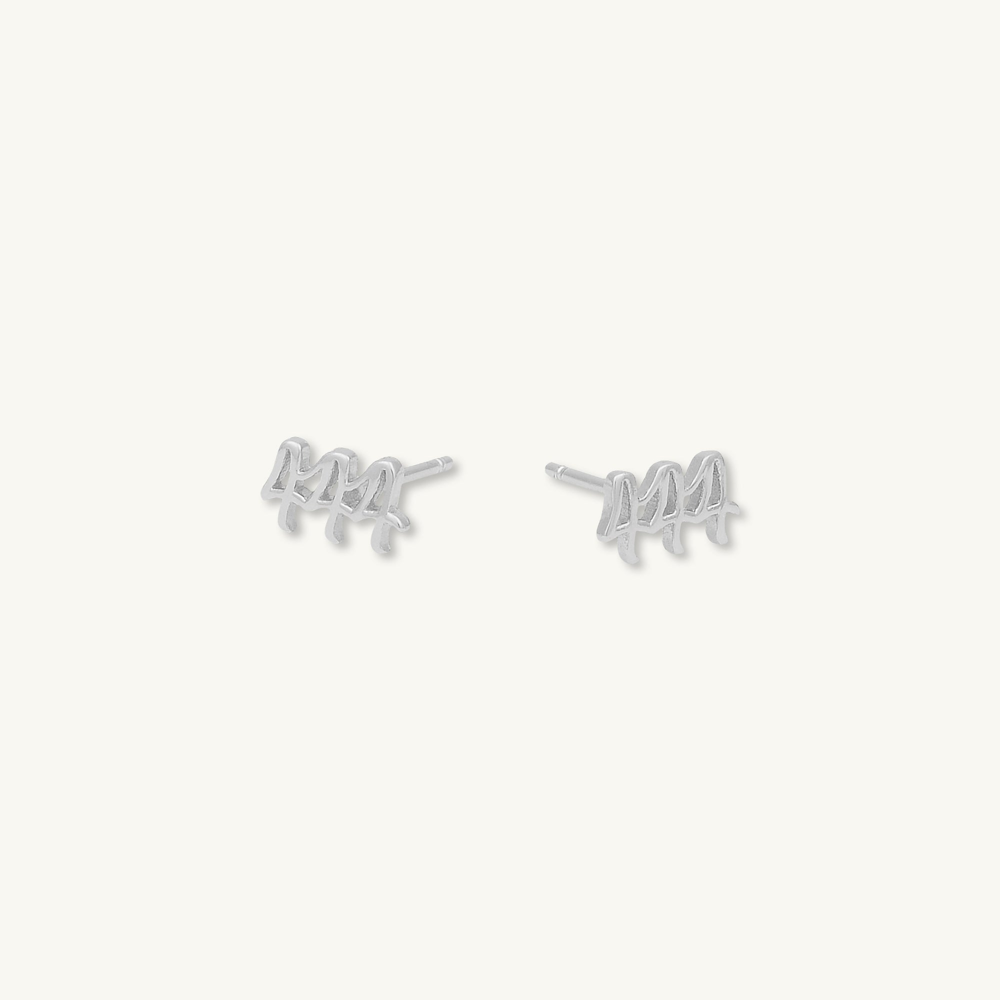 444 Angel Number Earrings