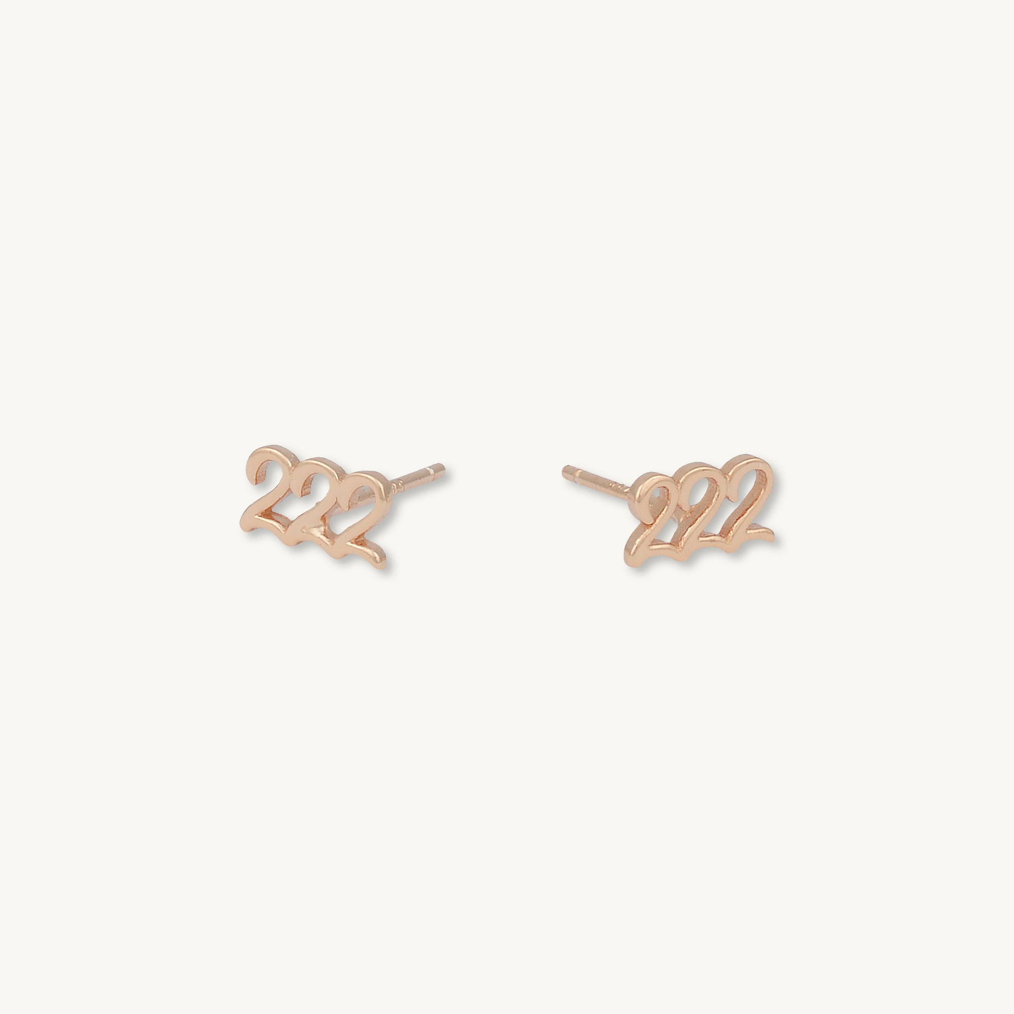 222 Angel Number Earrings