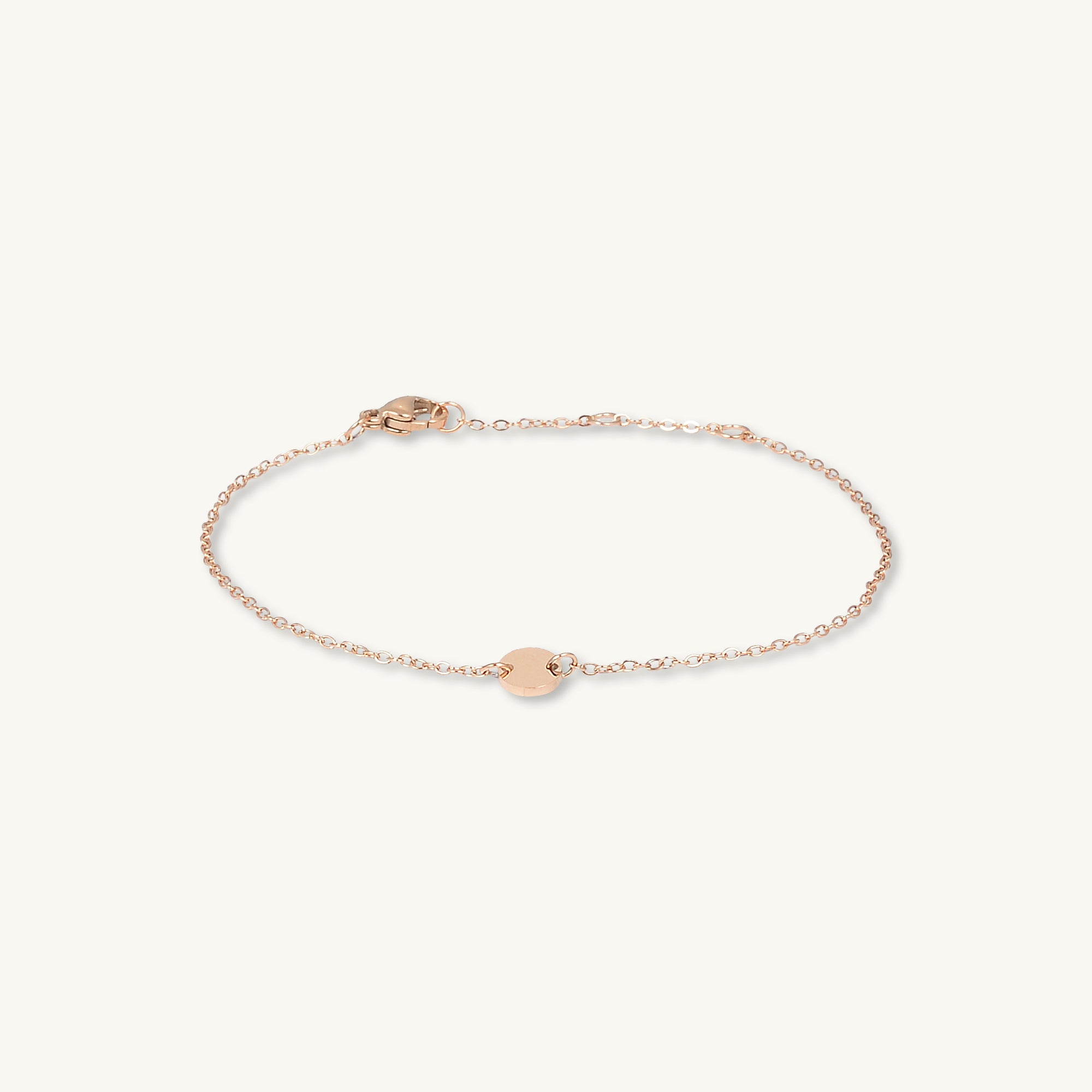 Petite Circle Medallion Disc Bracelet