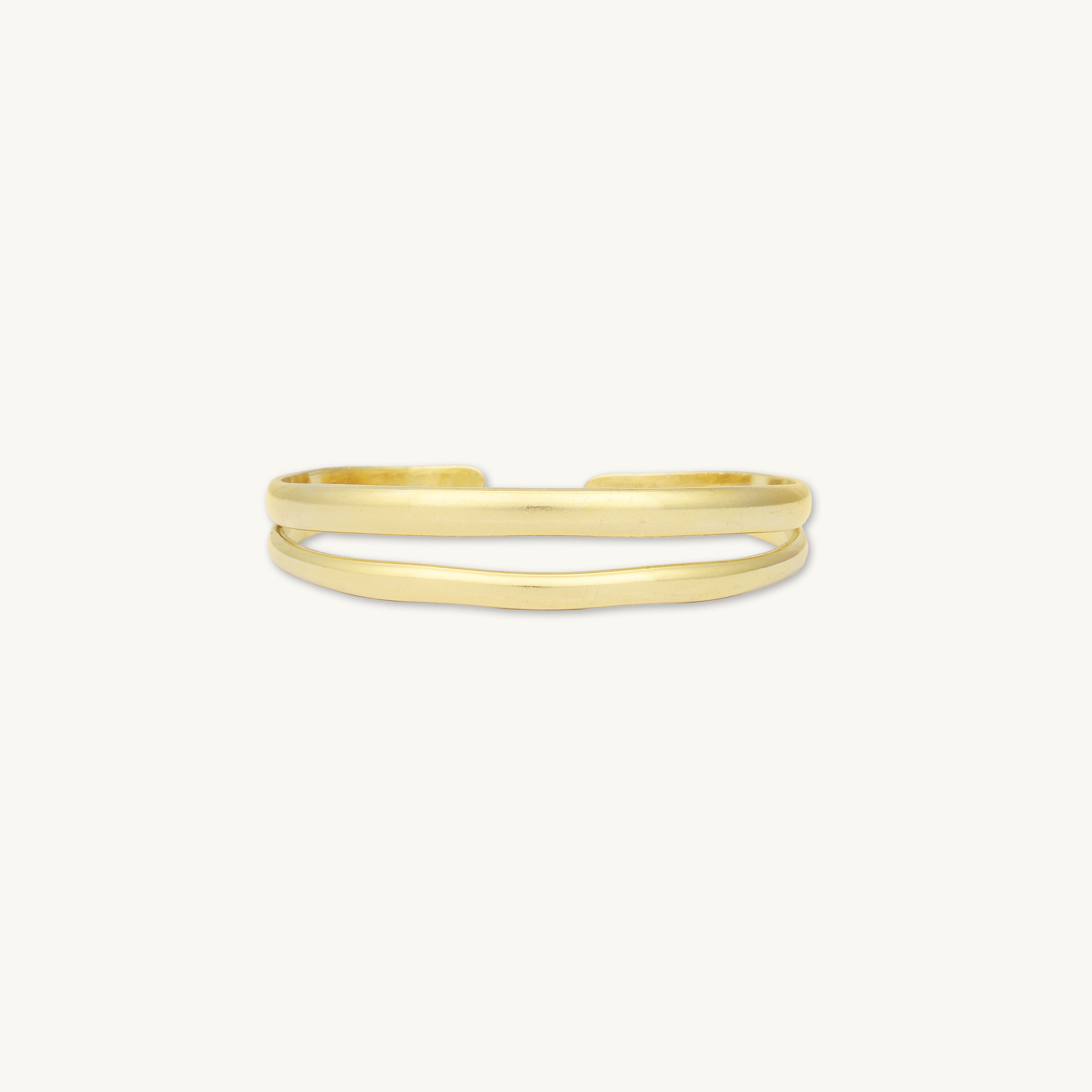 Double Open Cuff Statement Bangle