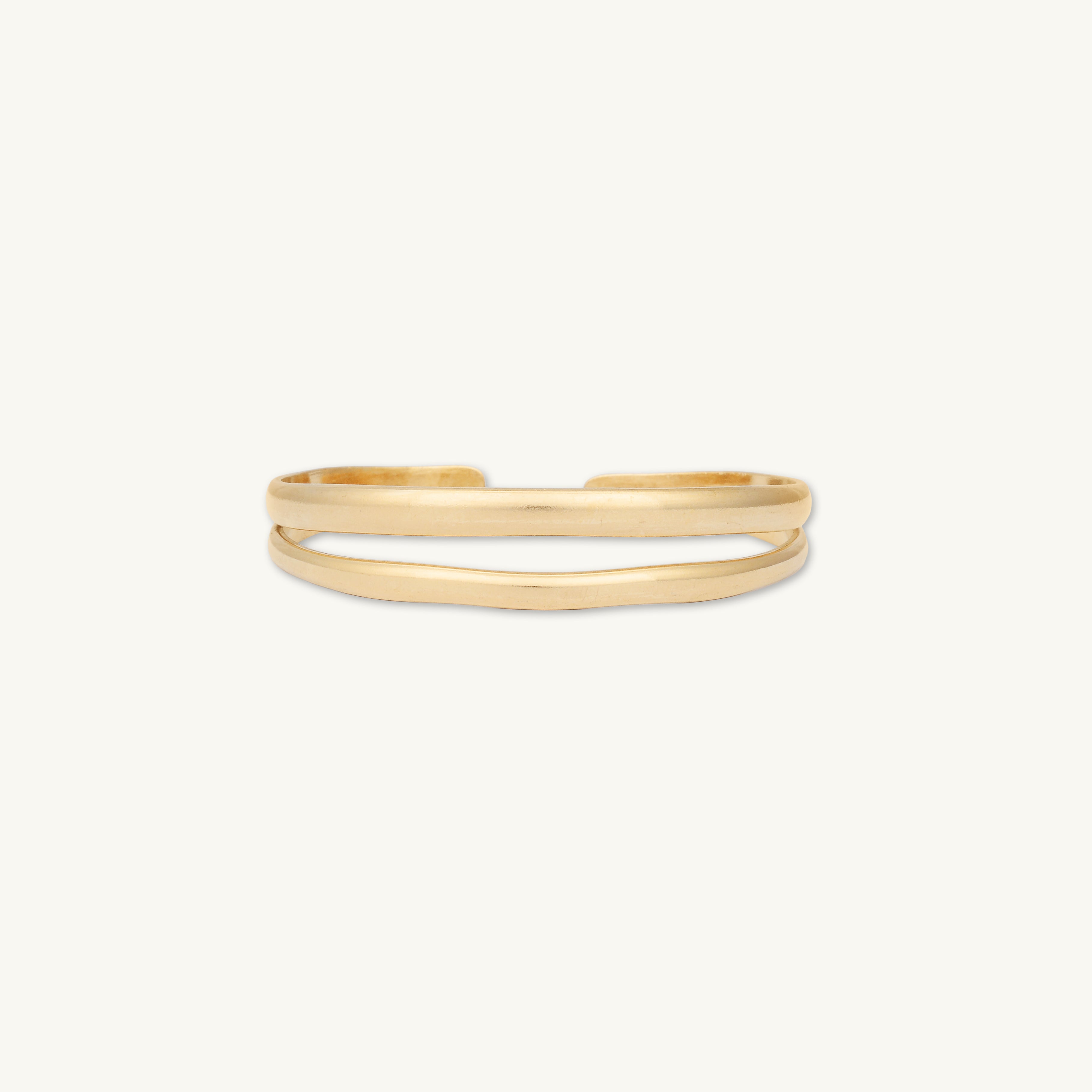 Double Open Cuff Statement Bangle