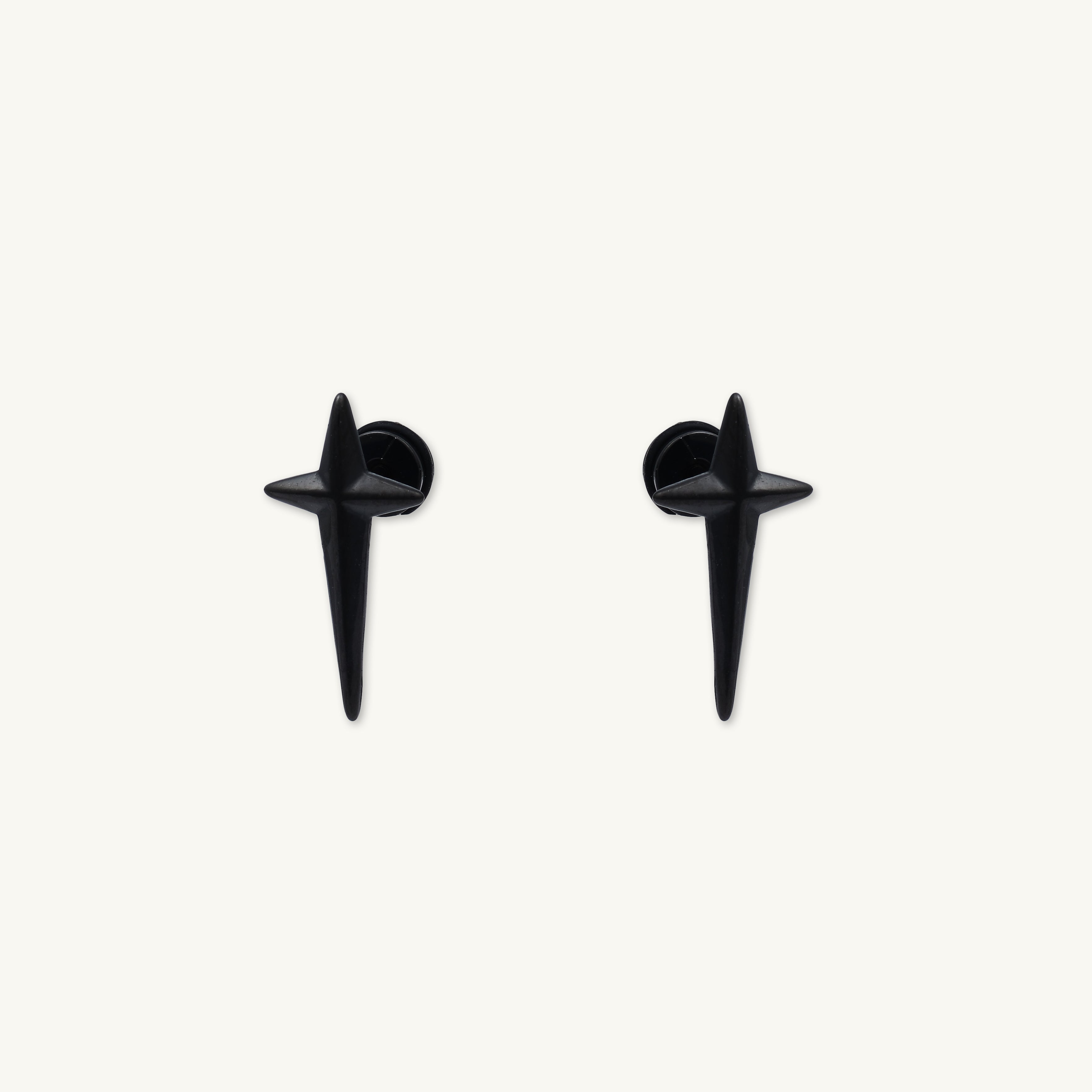 Unisex Long Cross Stud Earrings