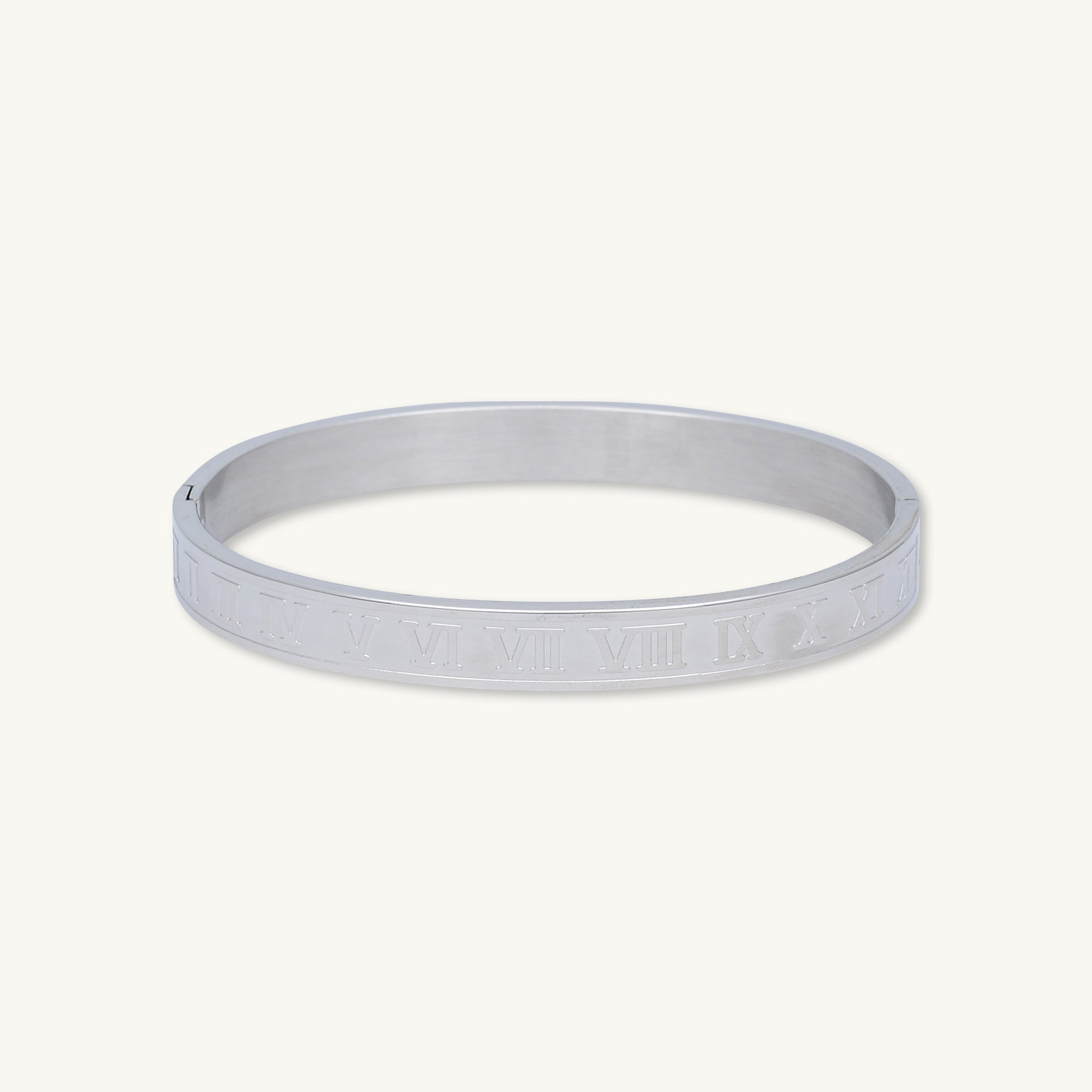 Roman Numerals Bangle Bracelet