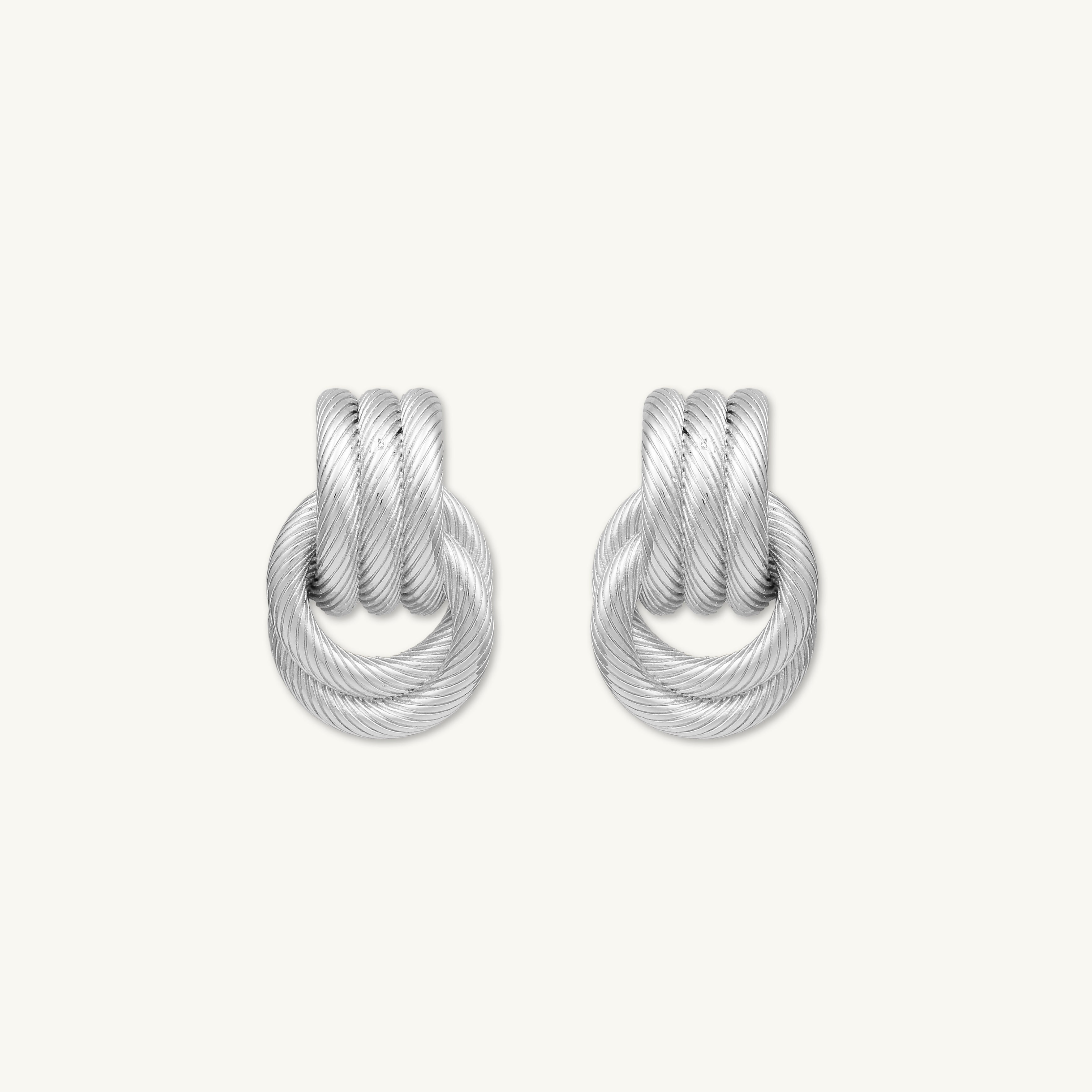 Nadia Twist Loop Statement Stud Earrings