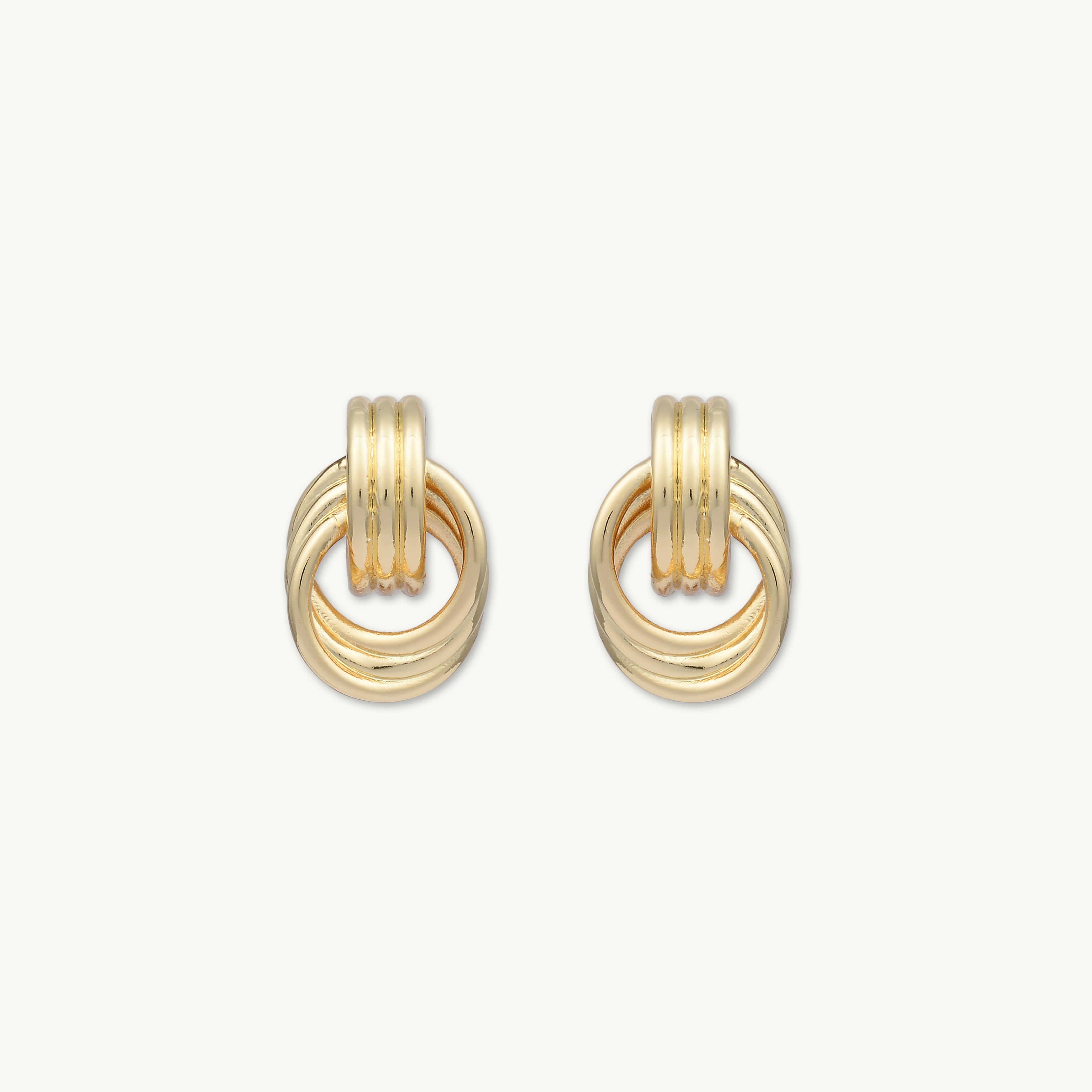 Nadia Small Loop Statement Earrings