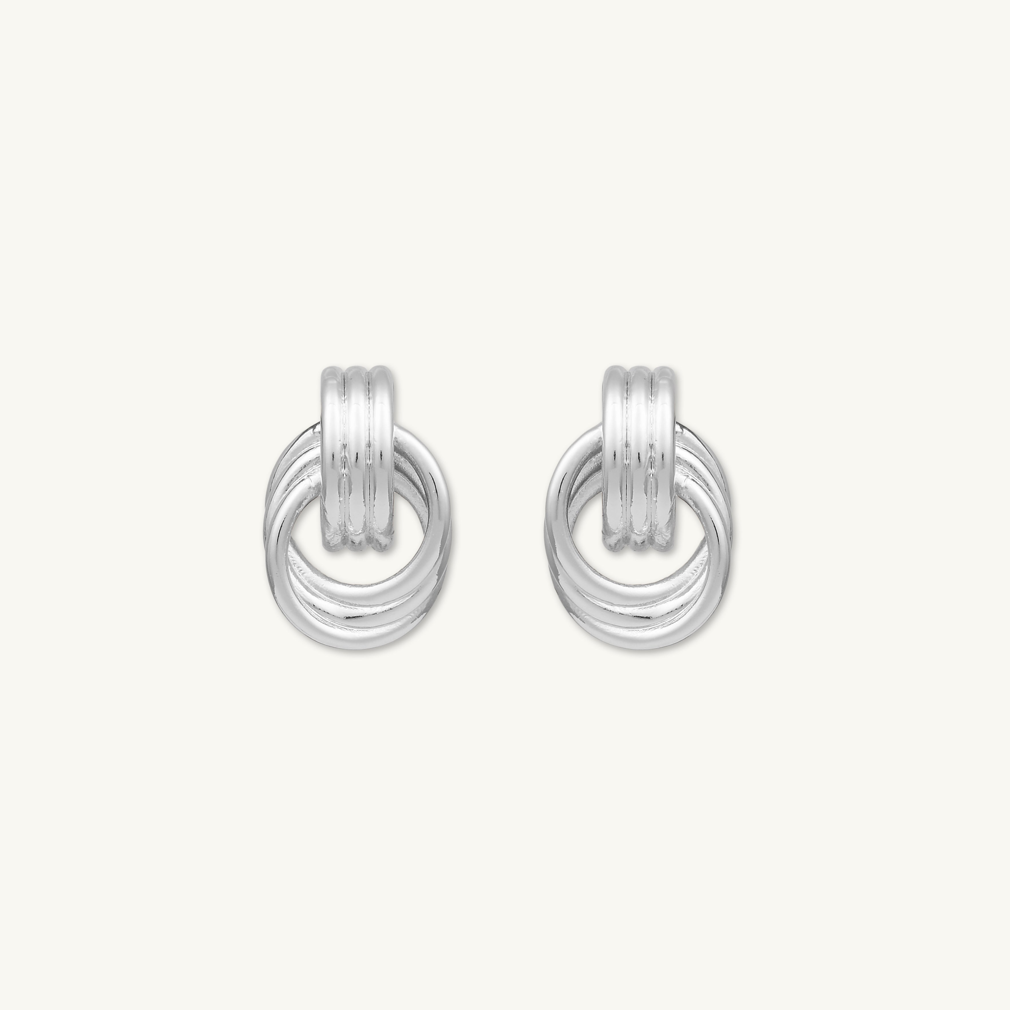 Nadia Small Loop Statement Earrings