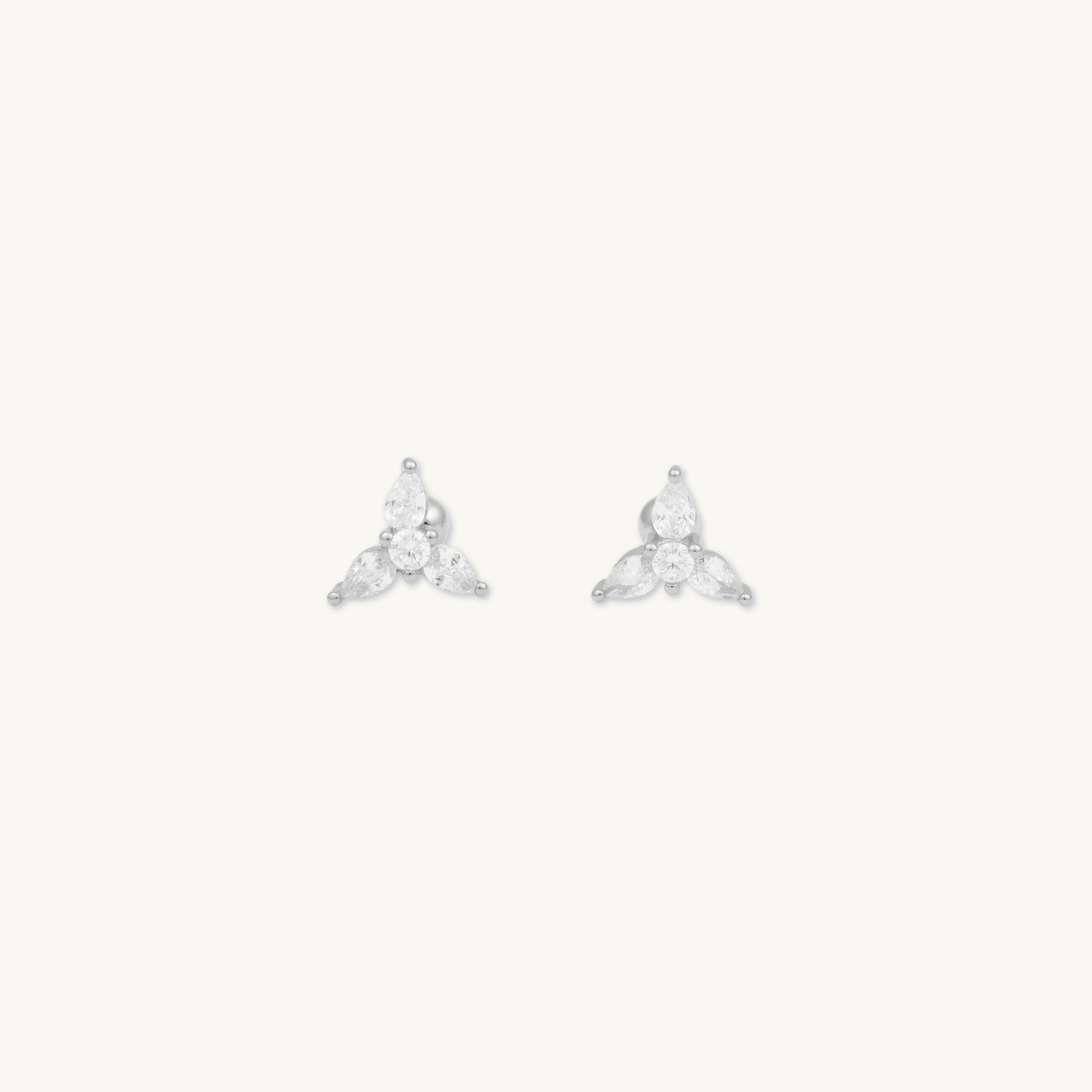 Marquise Lotus Barbell Cartilage Earrings