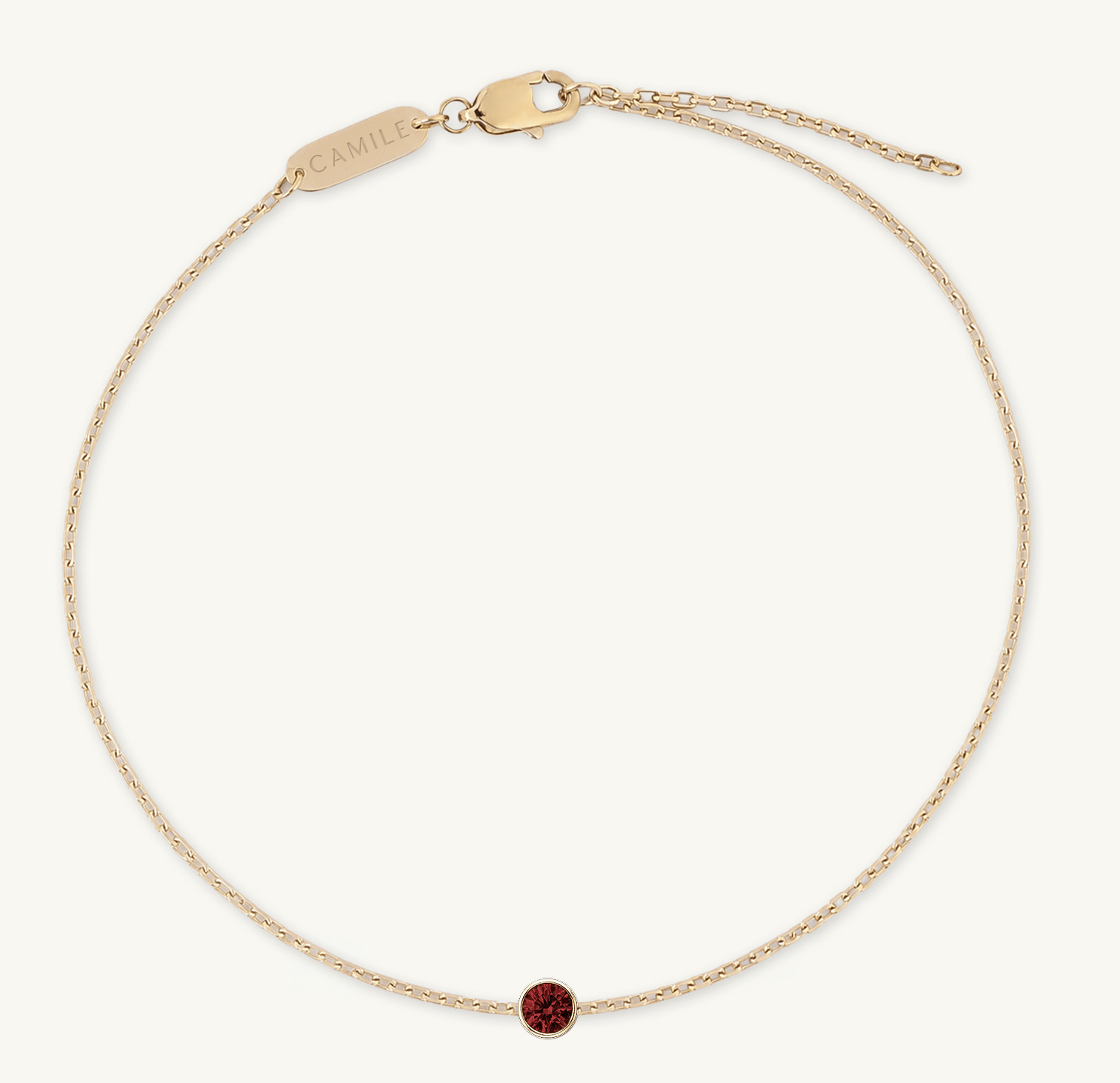 The Multi Birthstone Chain Bracelet Rose-Gold