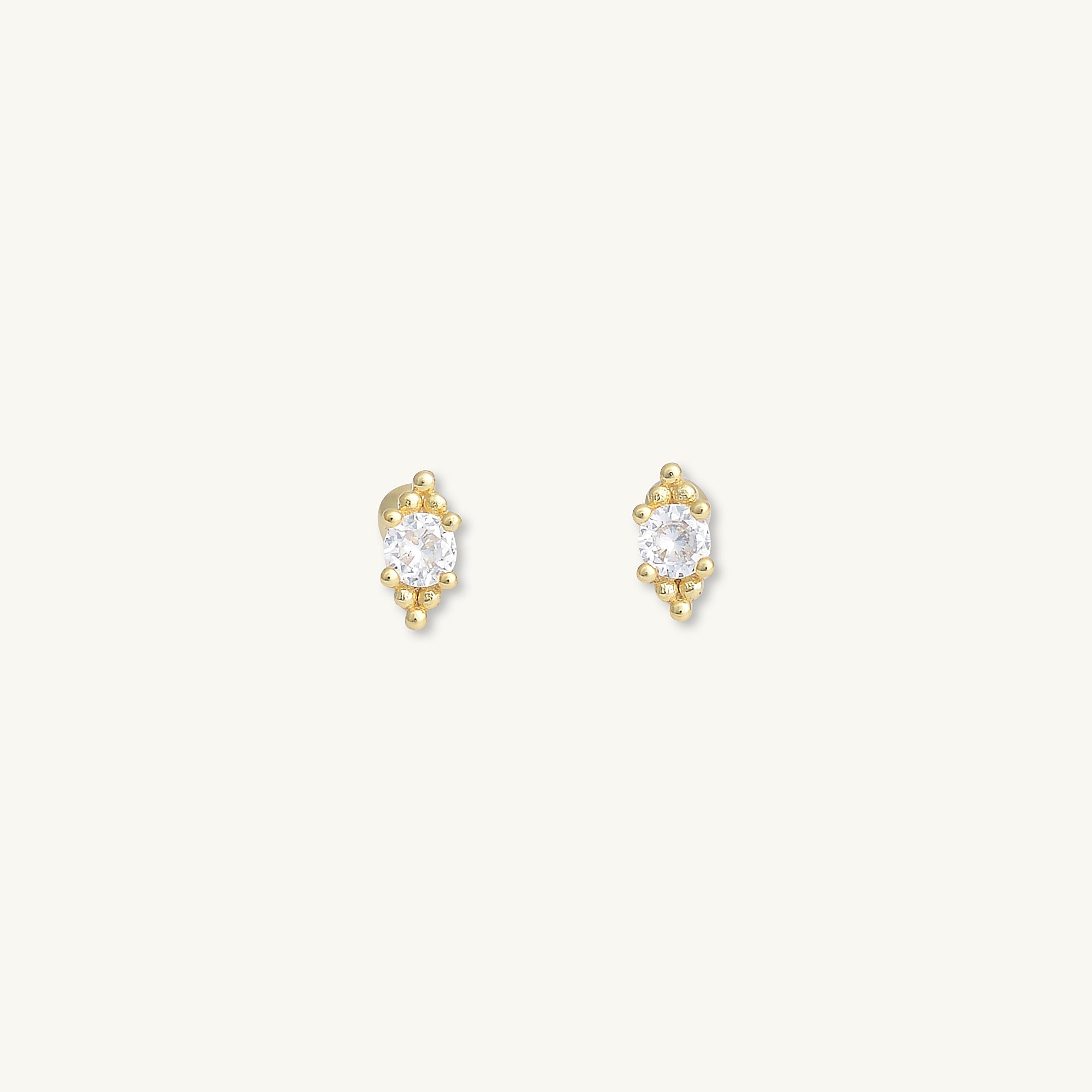 Boho Sapphire Barbell Stud Cartilage Earrings - Camile & Stone