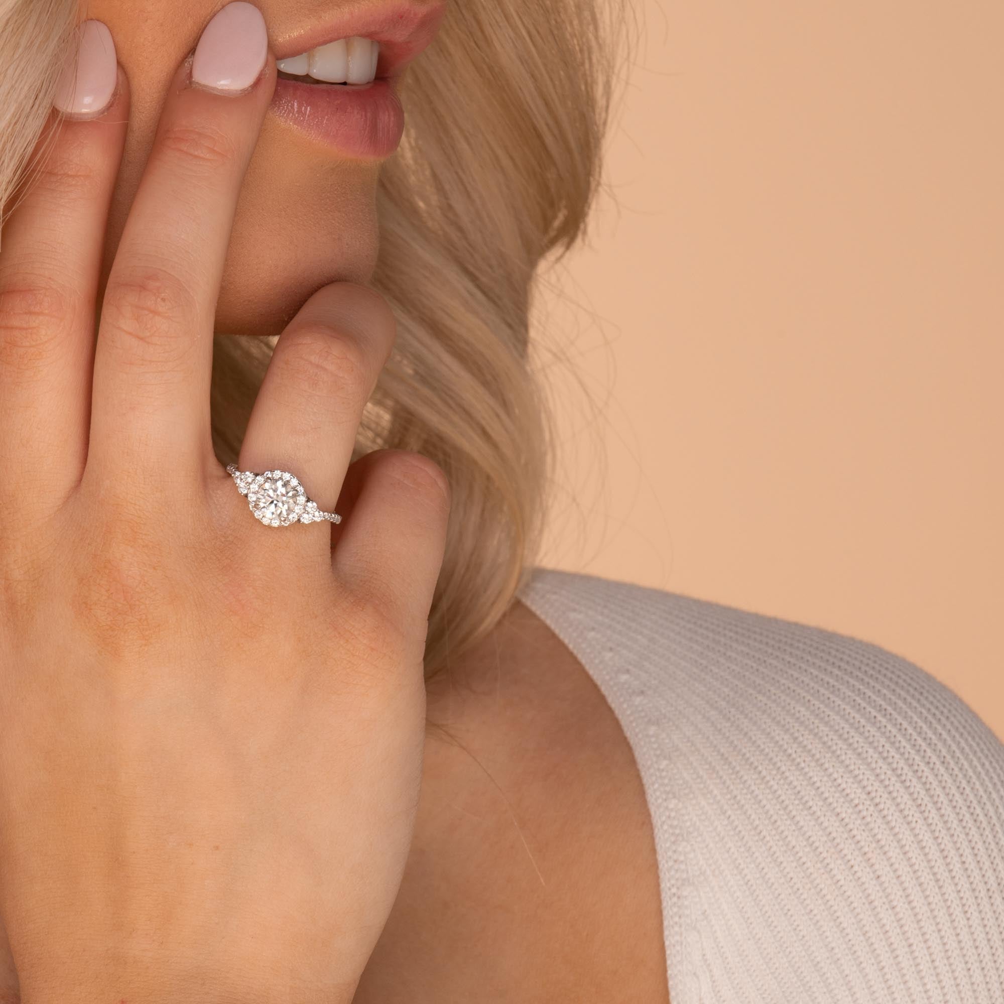 1.0 ct The Audrey Moissanite Diamond Ring