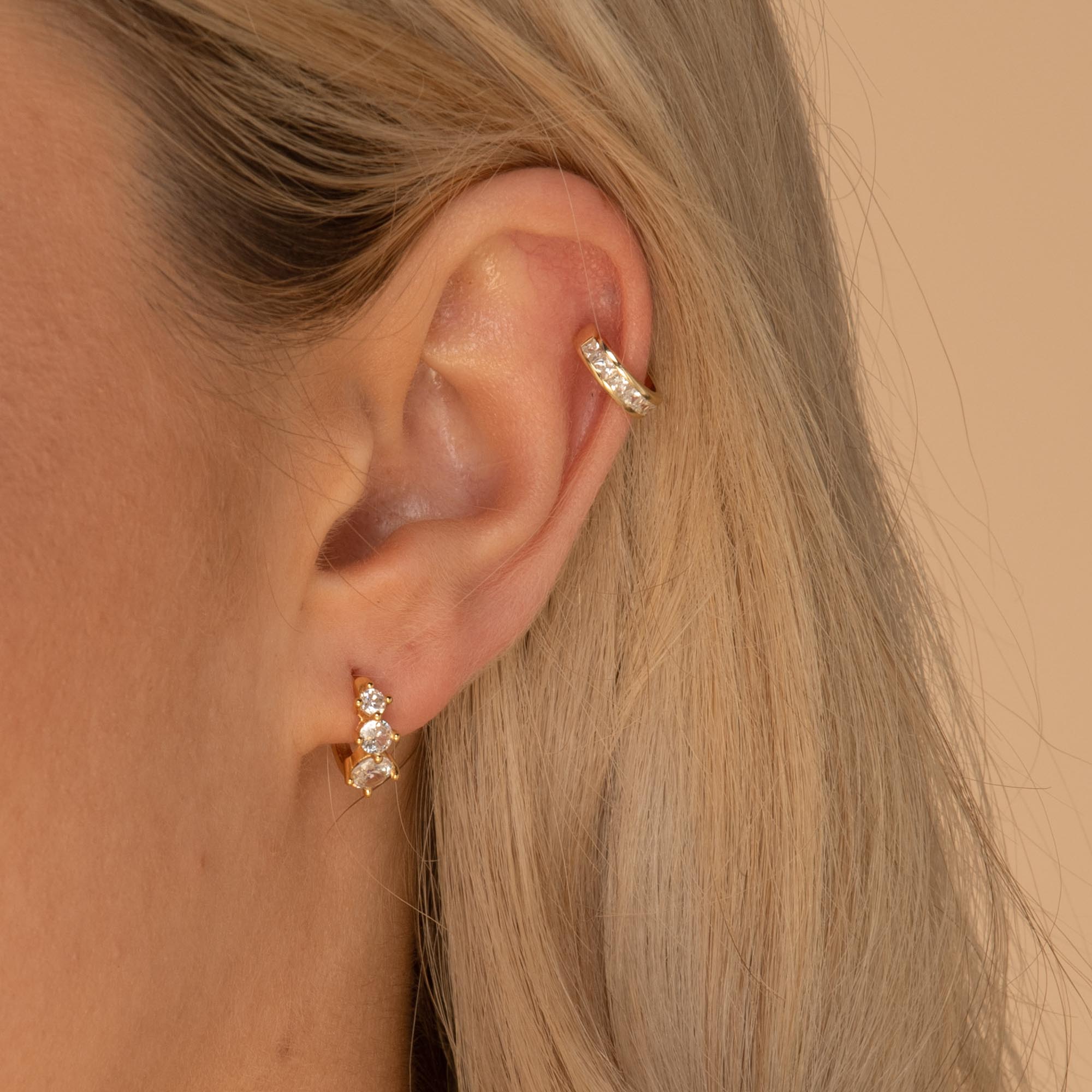 Single Sapphire Ear Cuff