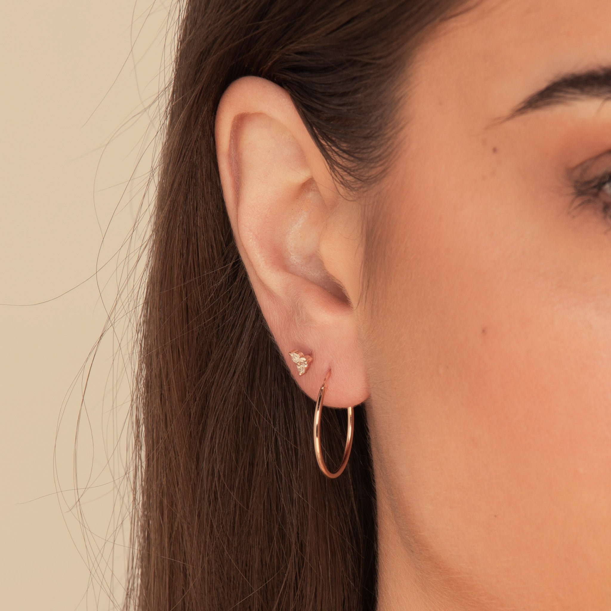 Thin Basic Medium Hoops