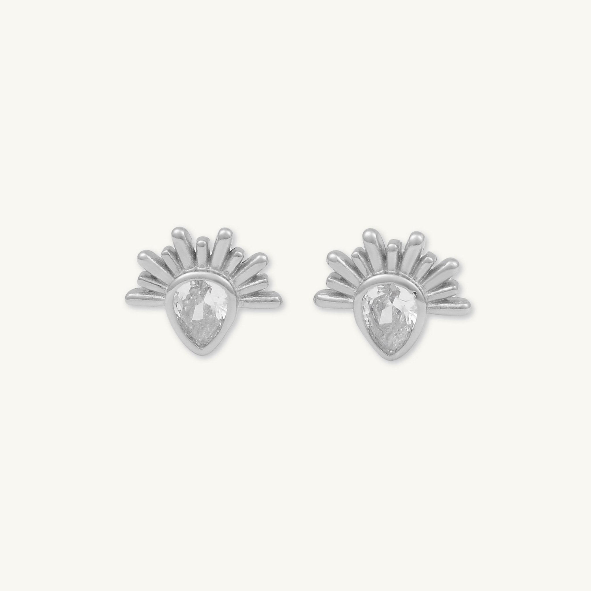 Celestial Teardrop Barbell Cartilage Earrings - Camile & Stone