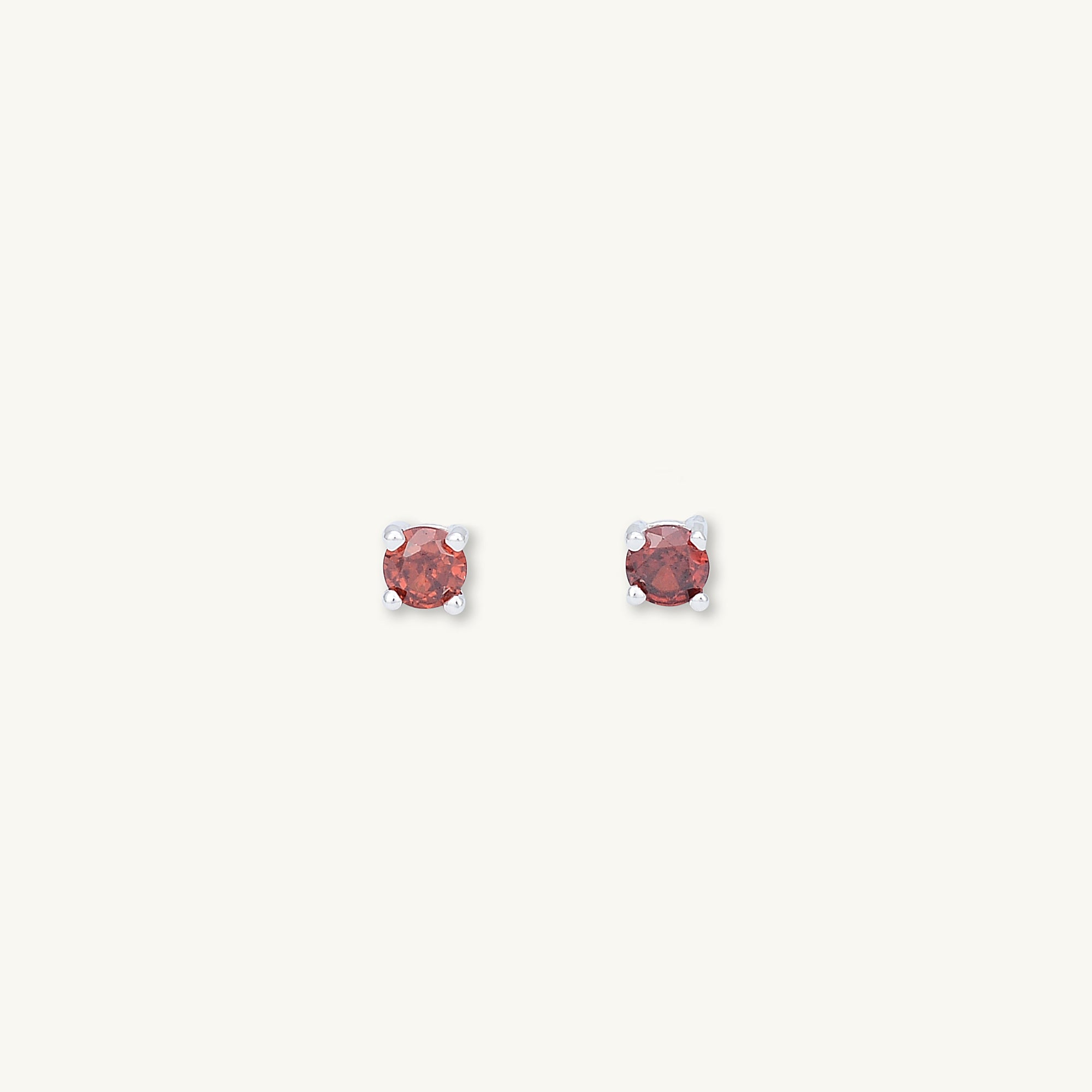 Classic Birthstone Earrings January - Camile & Stone