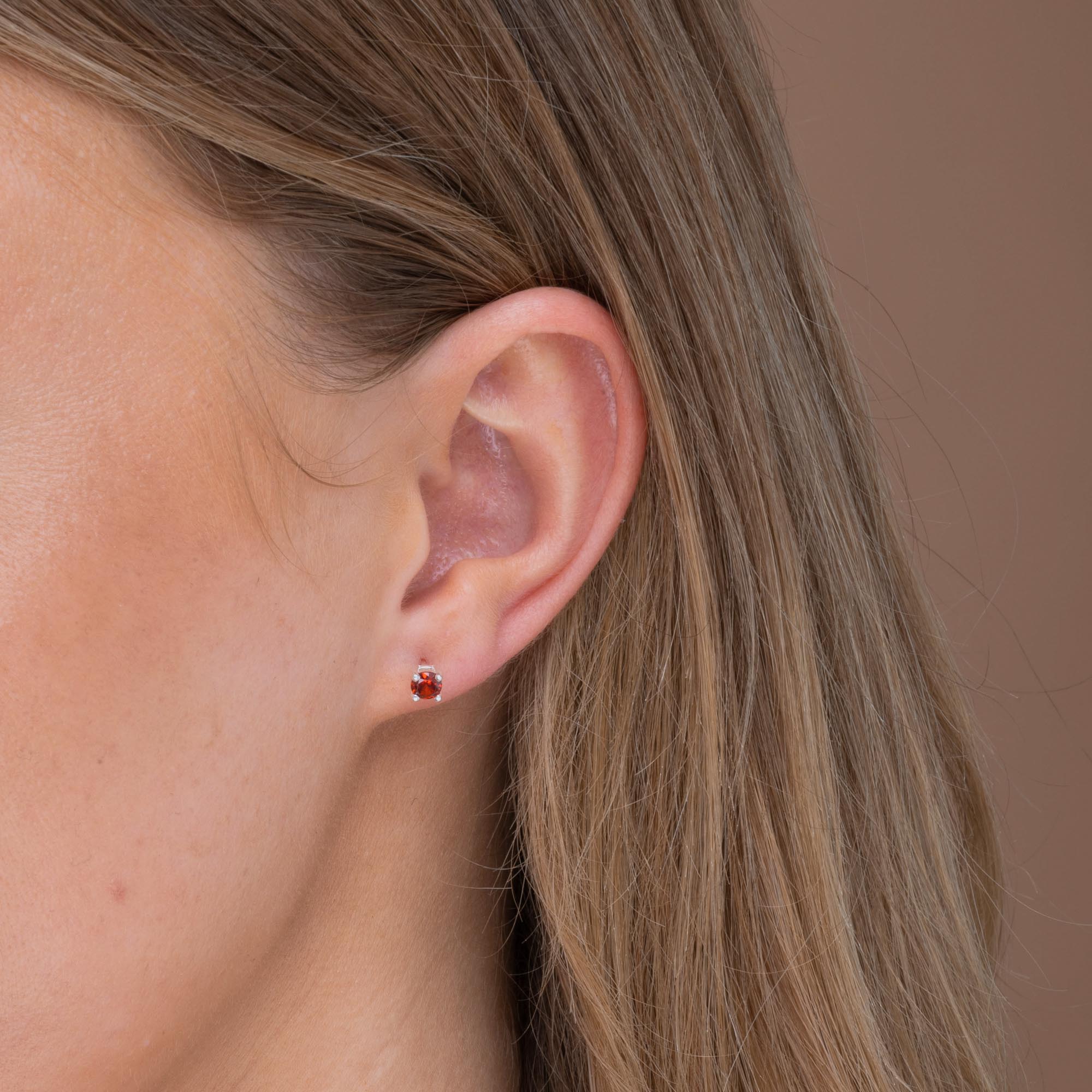 Classic Birthstone Earrings January - Camile & Stone