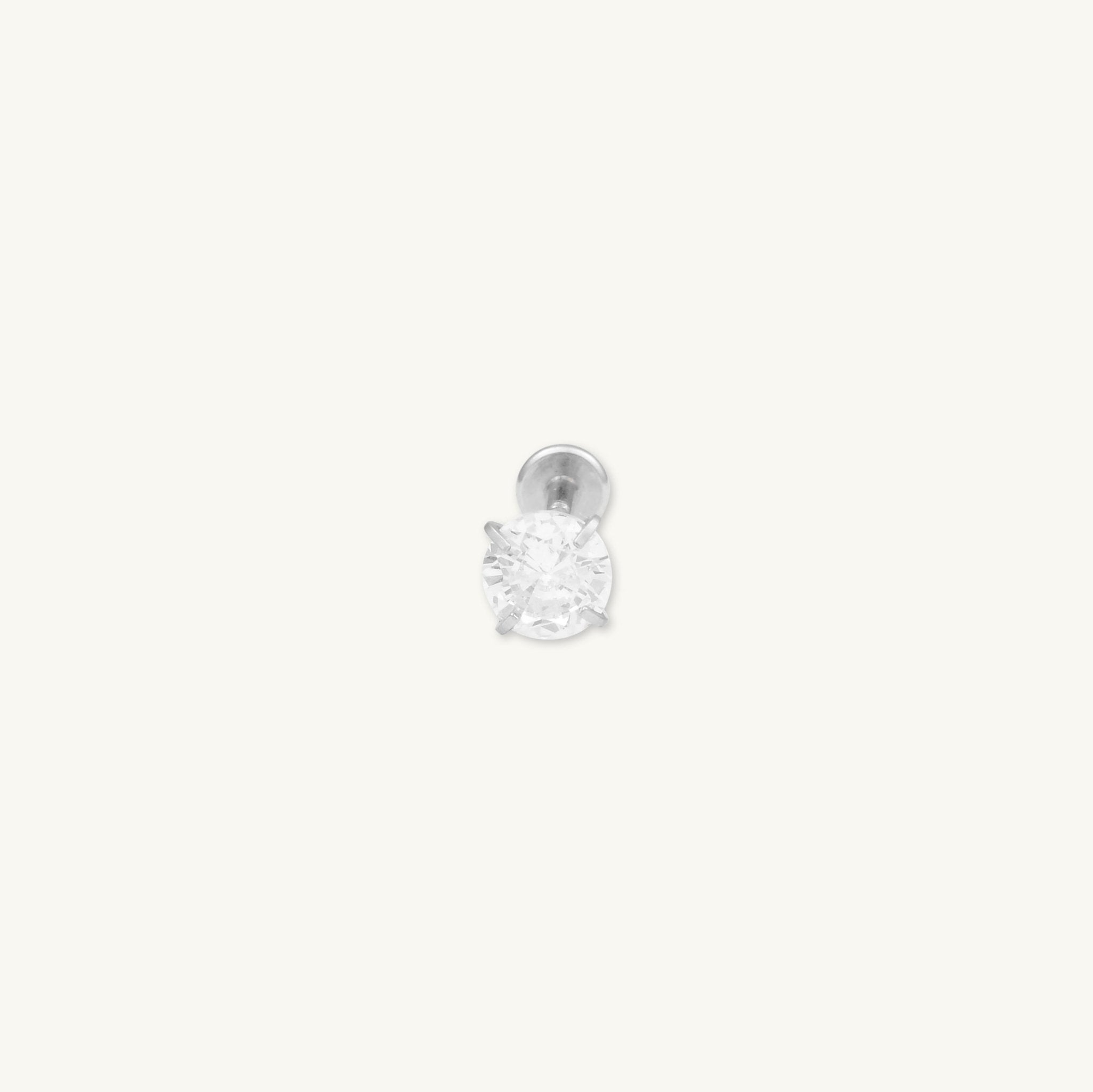 Classic Sapphire Single Flat Back Earring - Camile & Stone