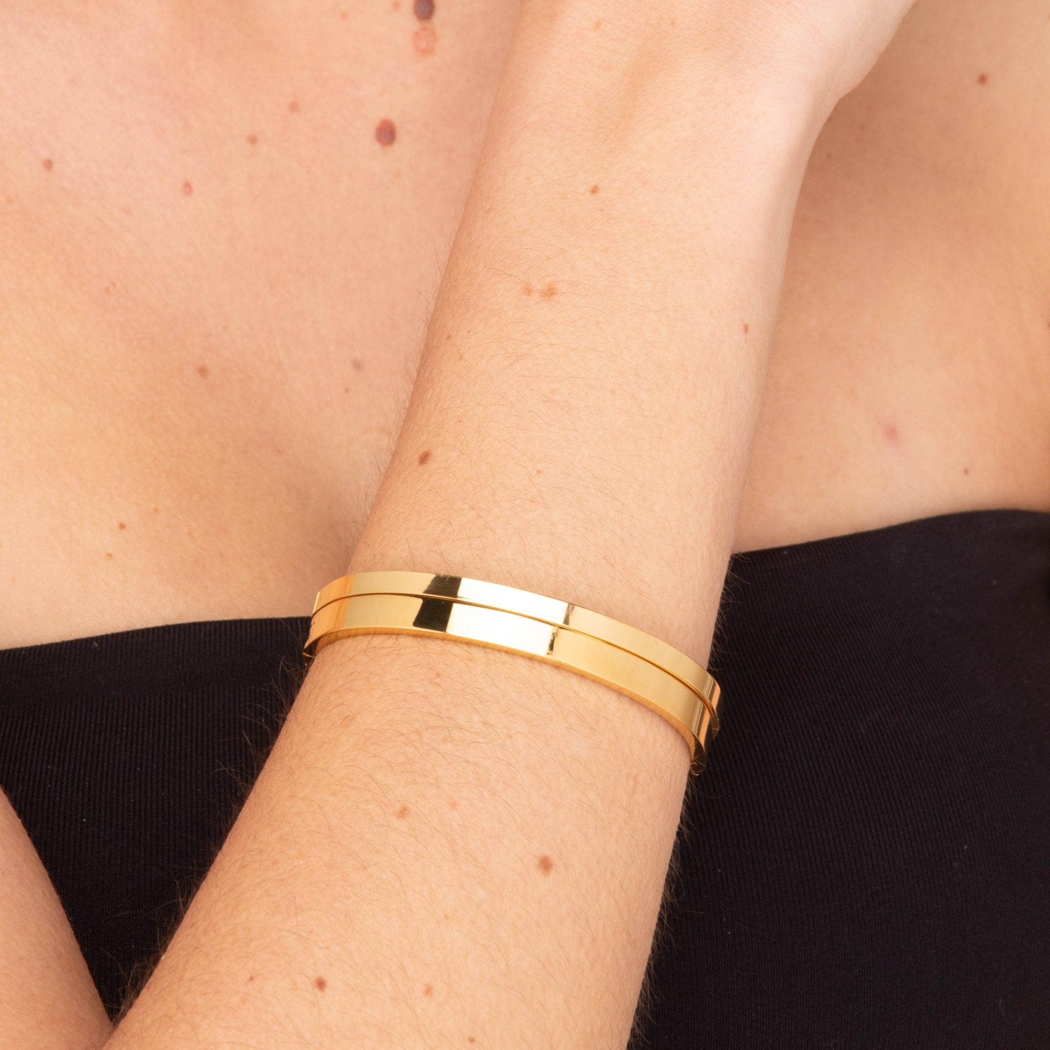 Classic Thin Stackable Bangle Bracelet - Camile & Stone