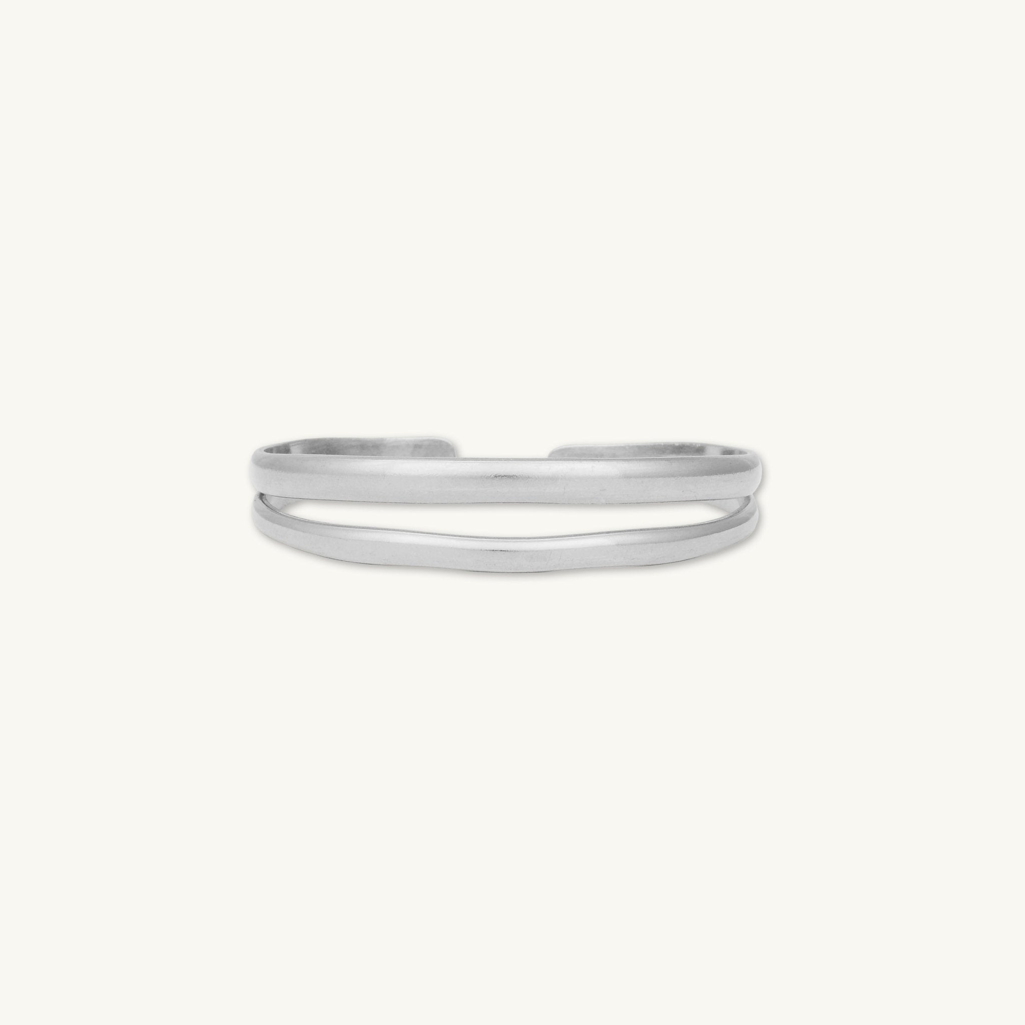 Double Open Cuff Statement Bangle - Camile & Stone