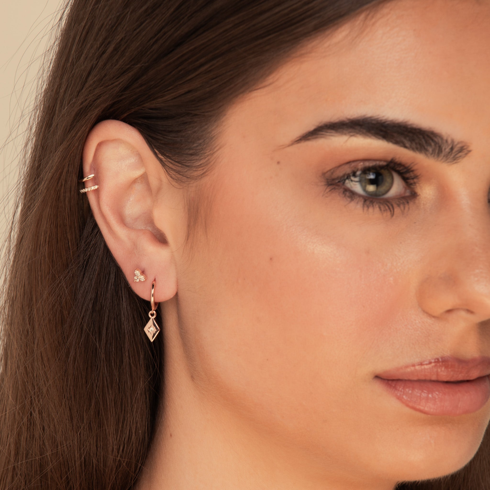 Double Sapphire Cuff Earrings - Camile & Stone