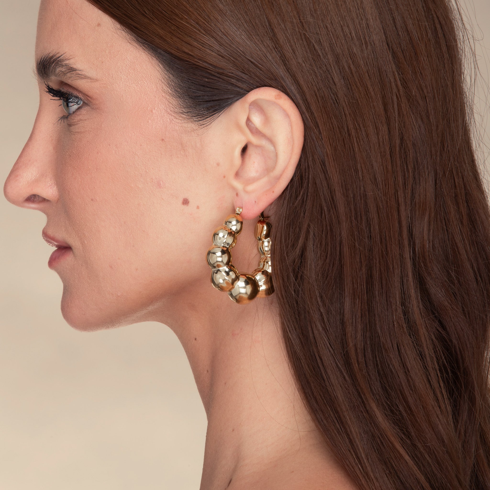 Nadia Ball Hoop Earrings