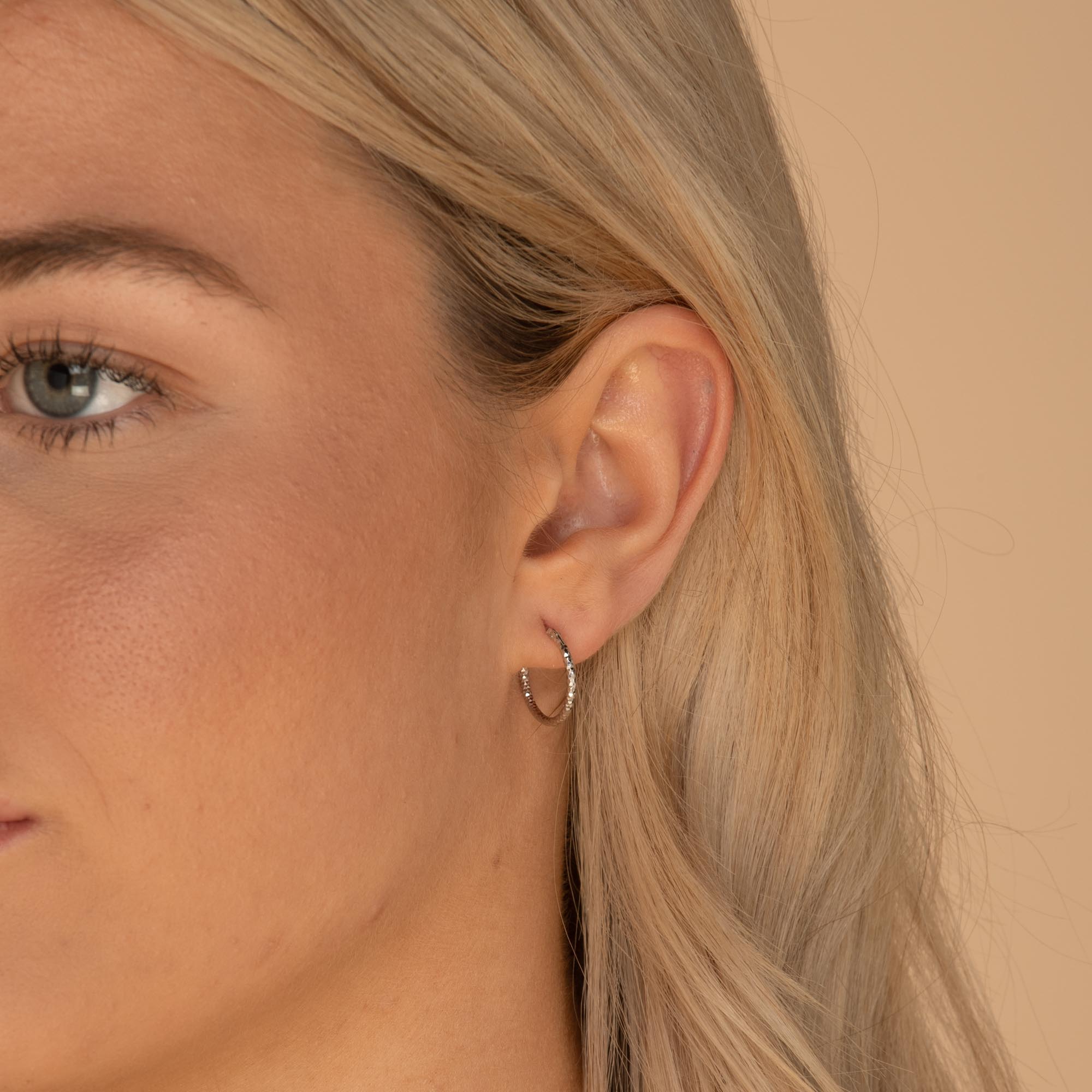 Edged Hoop Earrings - Camile & Stone